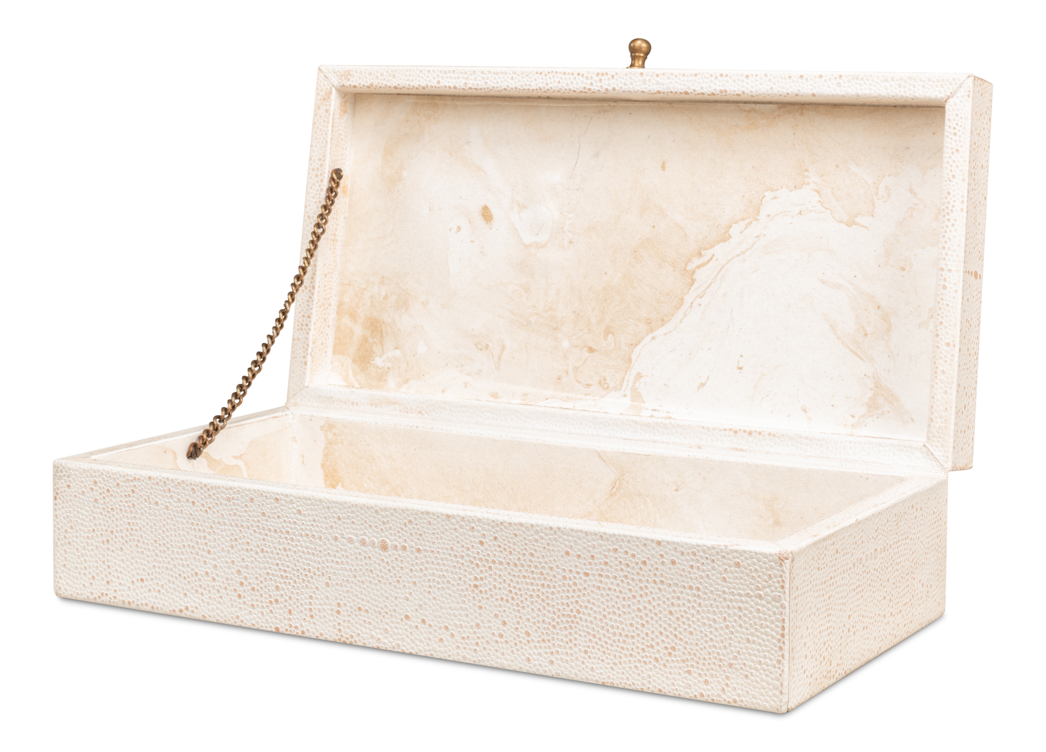 Gatsburg Shagreen Box Osprey White