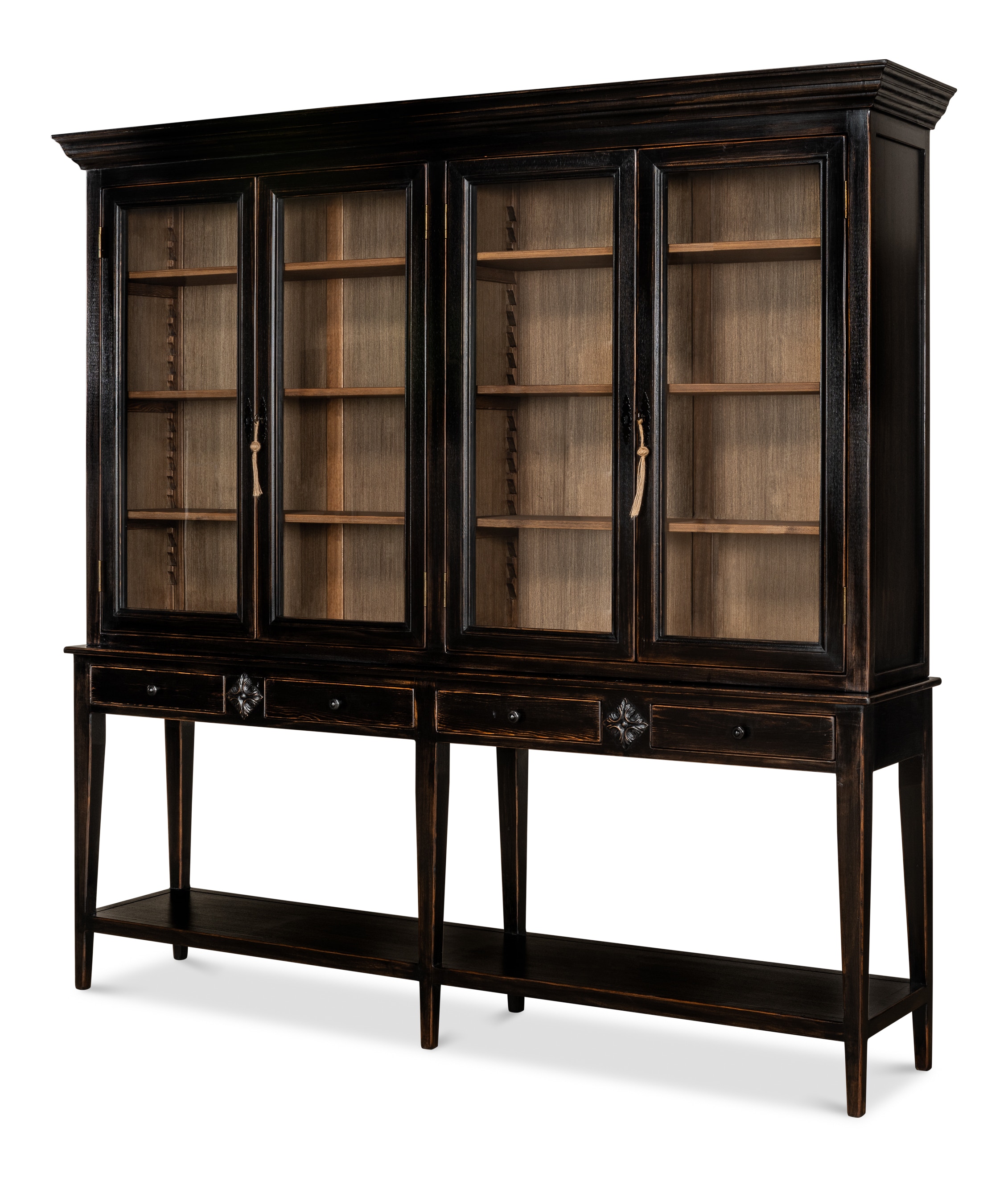 Sarreid Ltd Beacon Hill Display Case Ebony - Thumbnail 4