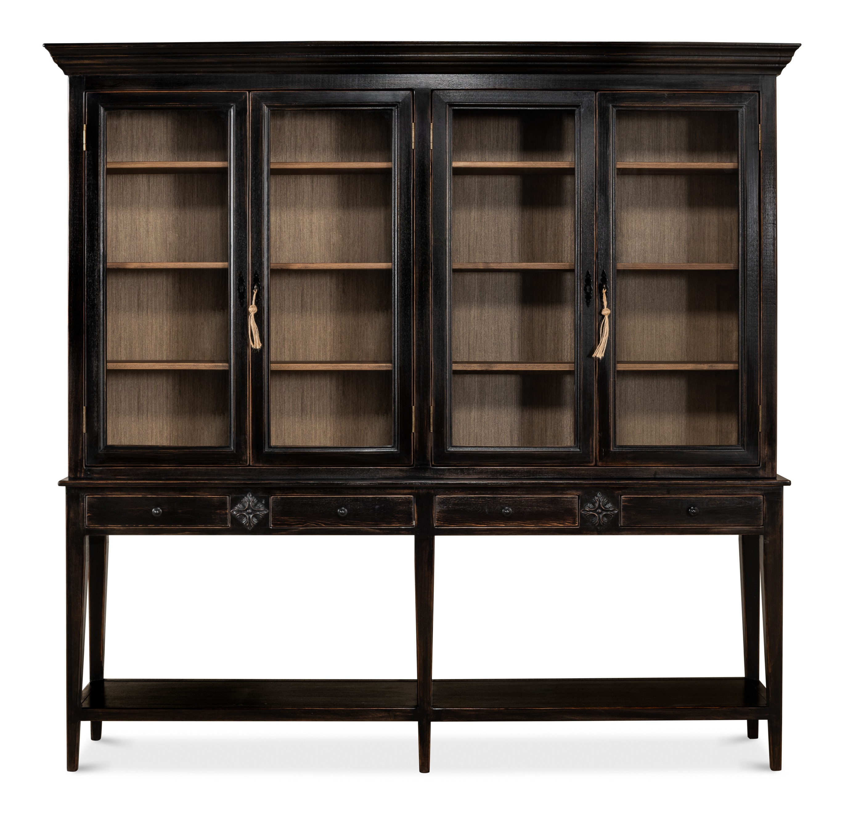 Sarreid Ltd Beacon Hill Display Case Ebony - Thumbnail 3