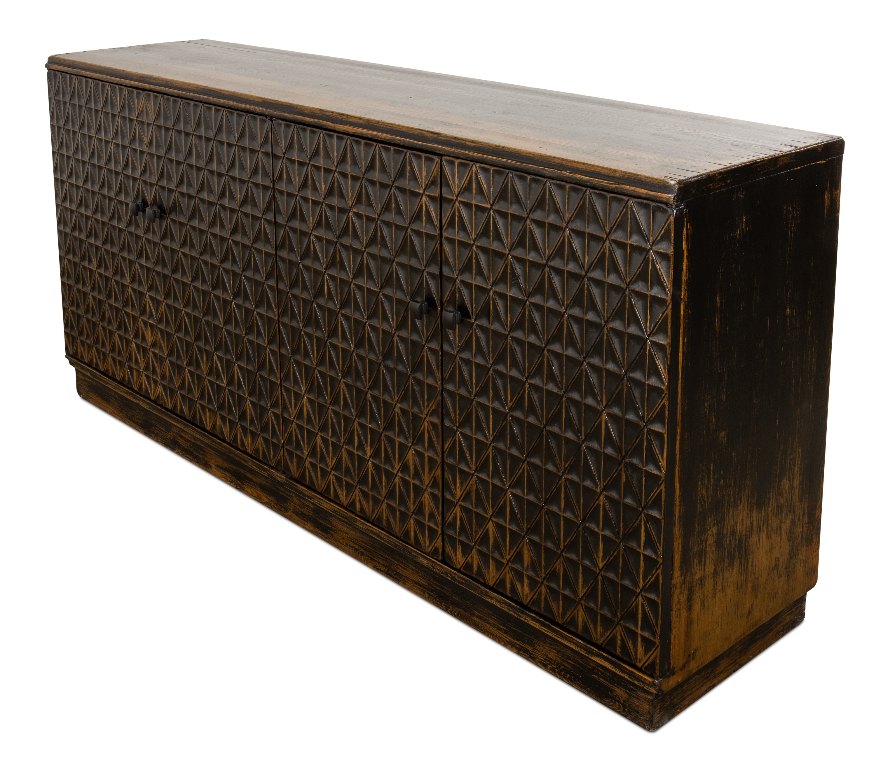 Sarreid Ltd Scrubboard Front Sideboard Ebony 52753