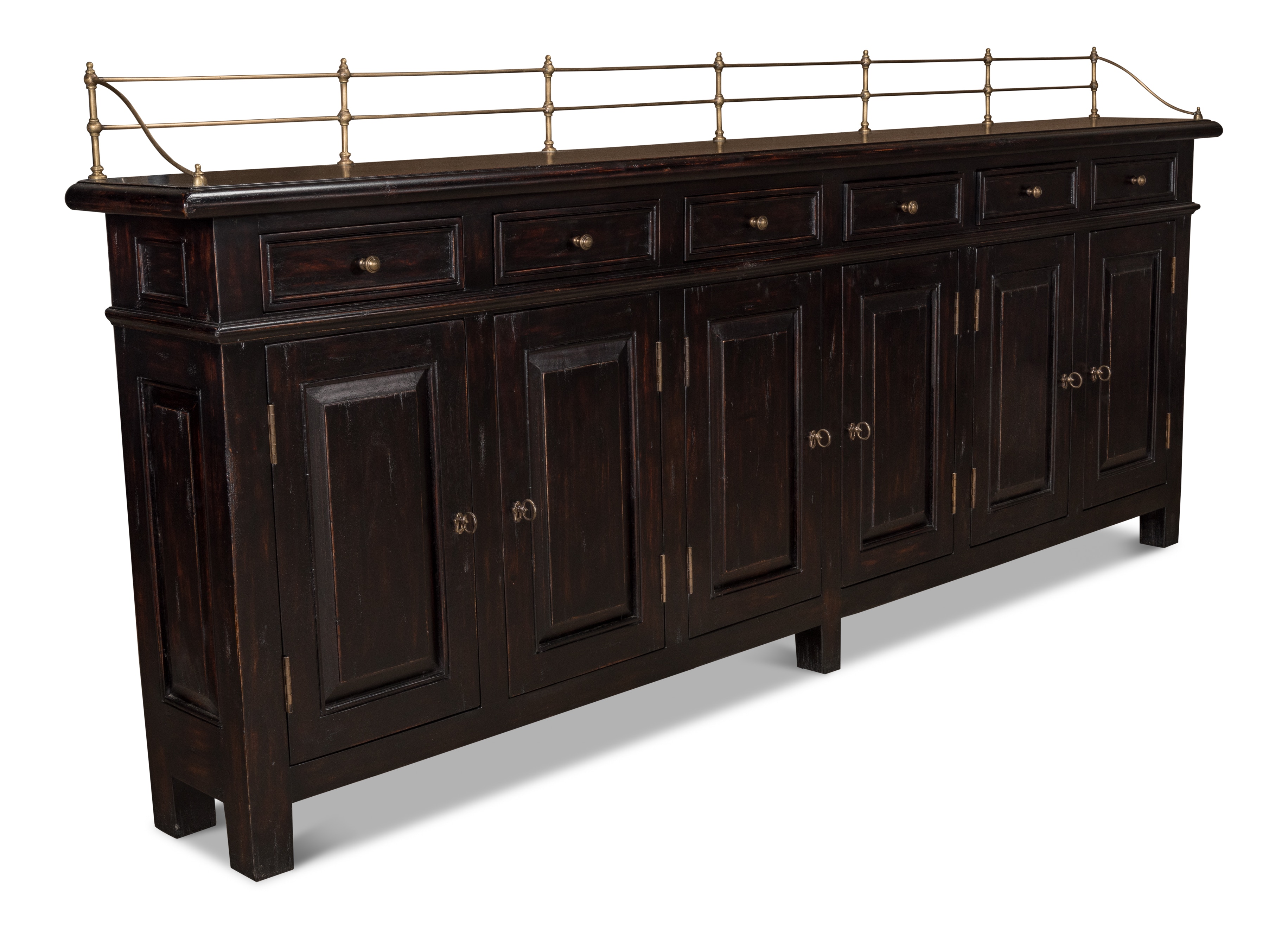 Sarreid Ltd Living Room Covent Gardens Sideboard Ebony 53020
