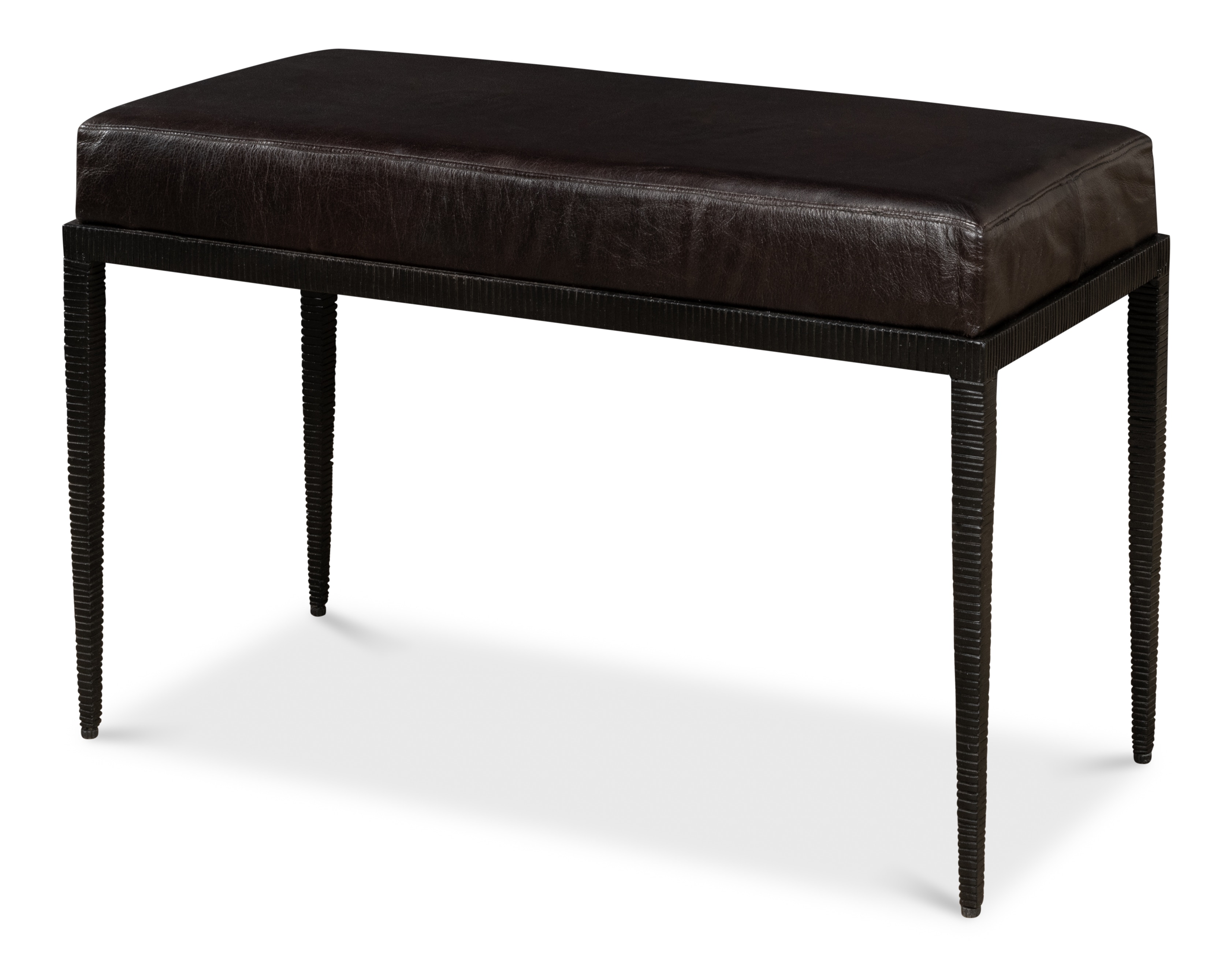 Sarreid Ltd Ridged Iron Bench 53431
