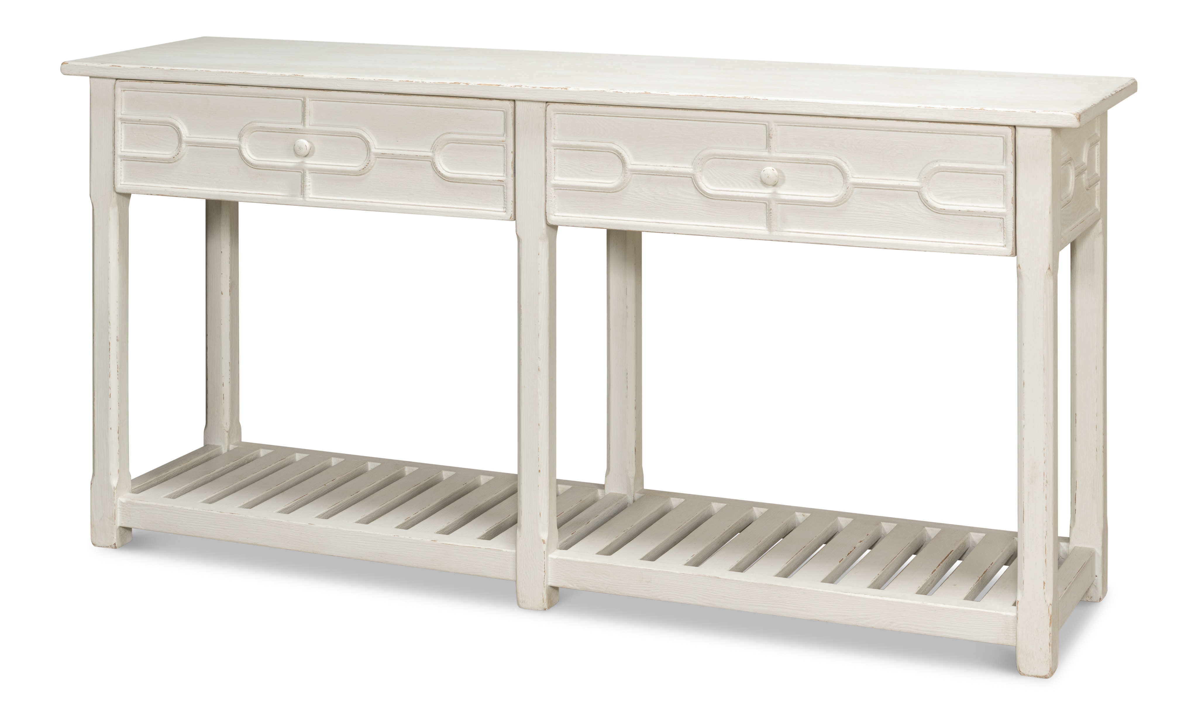Console table antique white discount