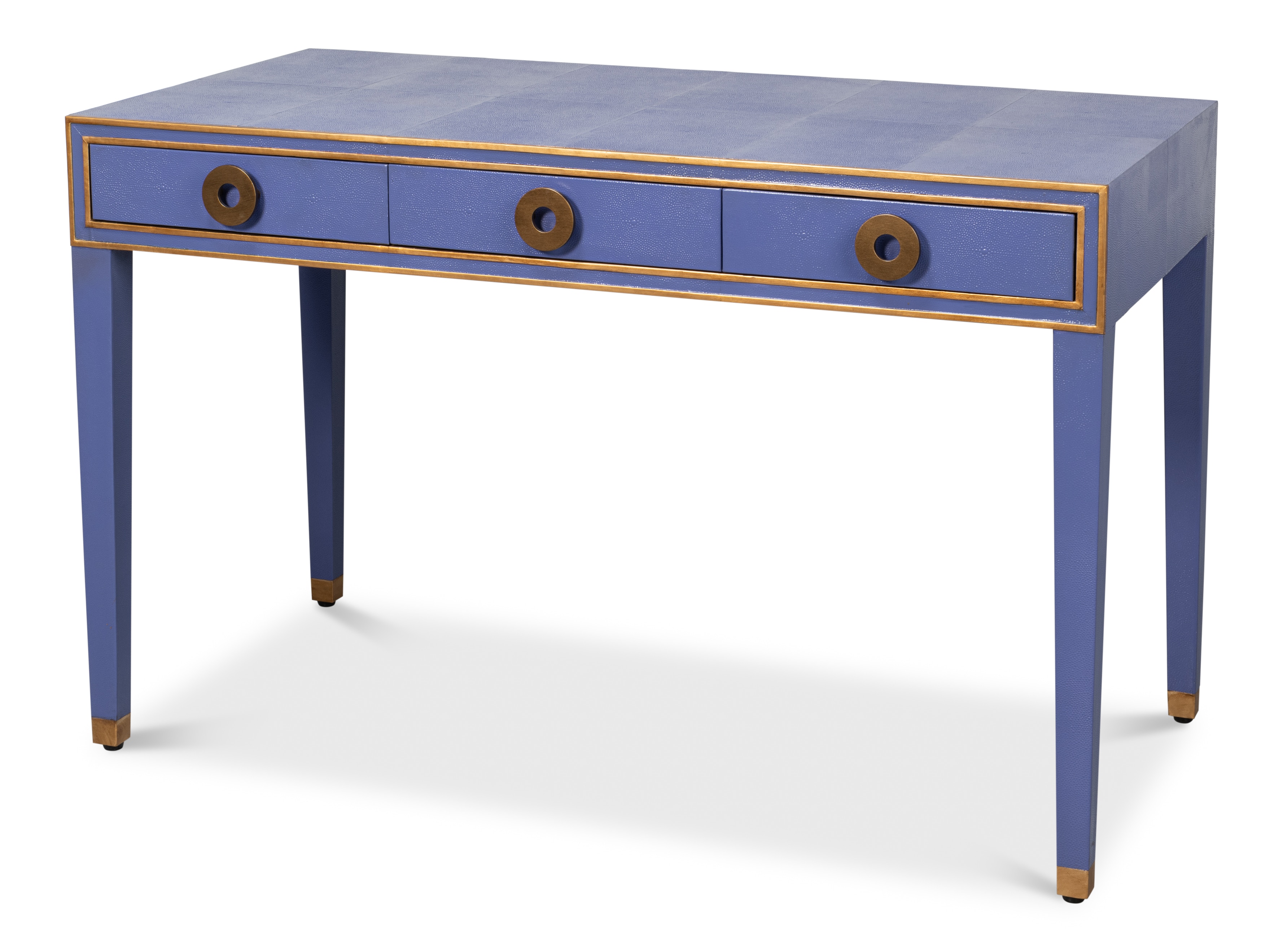  Gabriella Shagreen Desk/Table,Marlin Blu 