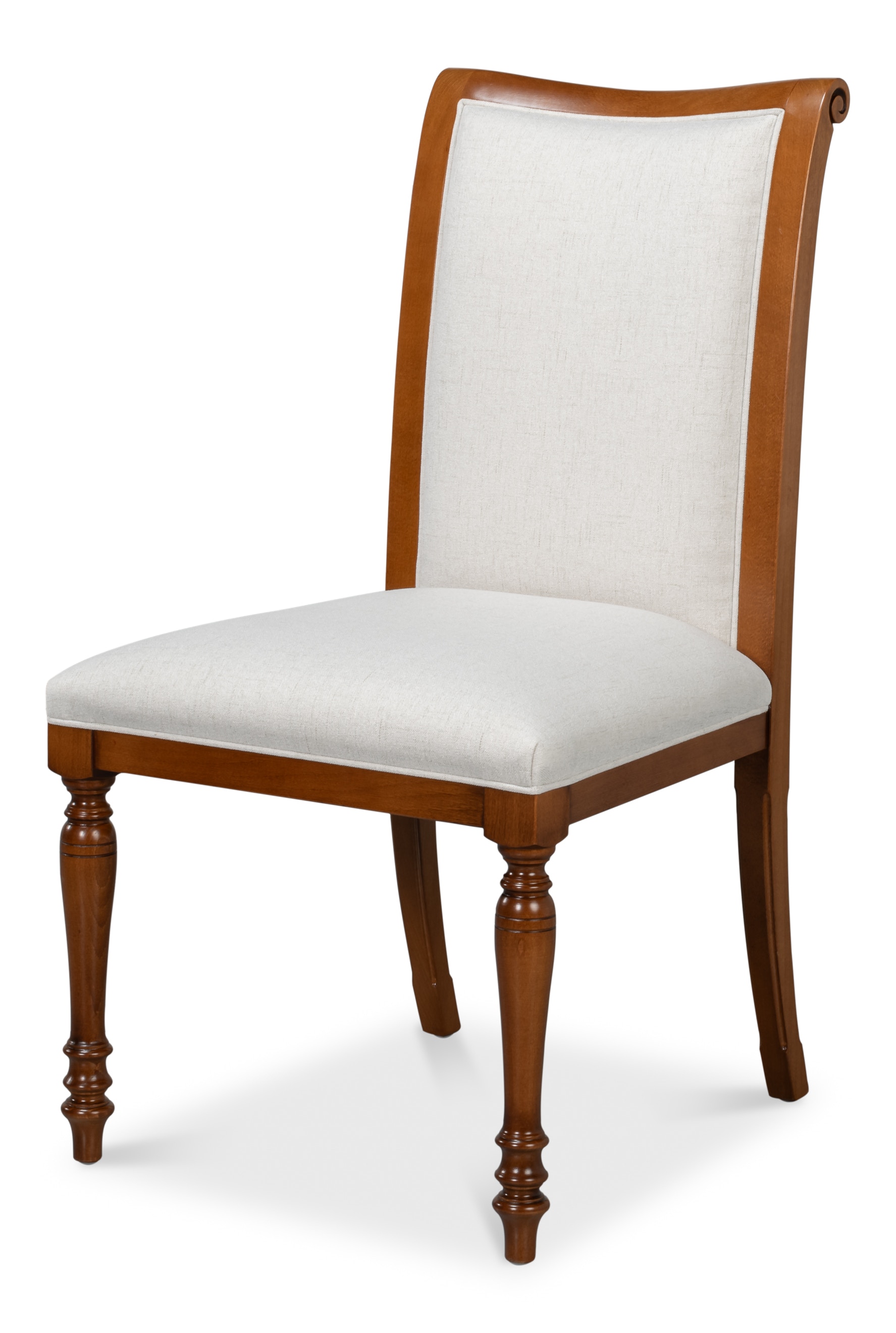 Sarreid Ltd Polk Fabric Side Chair, Brown 54180