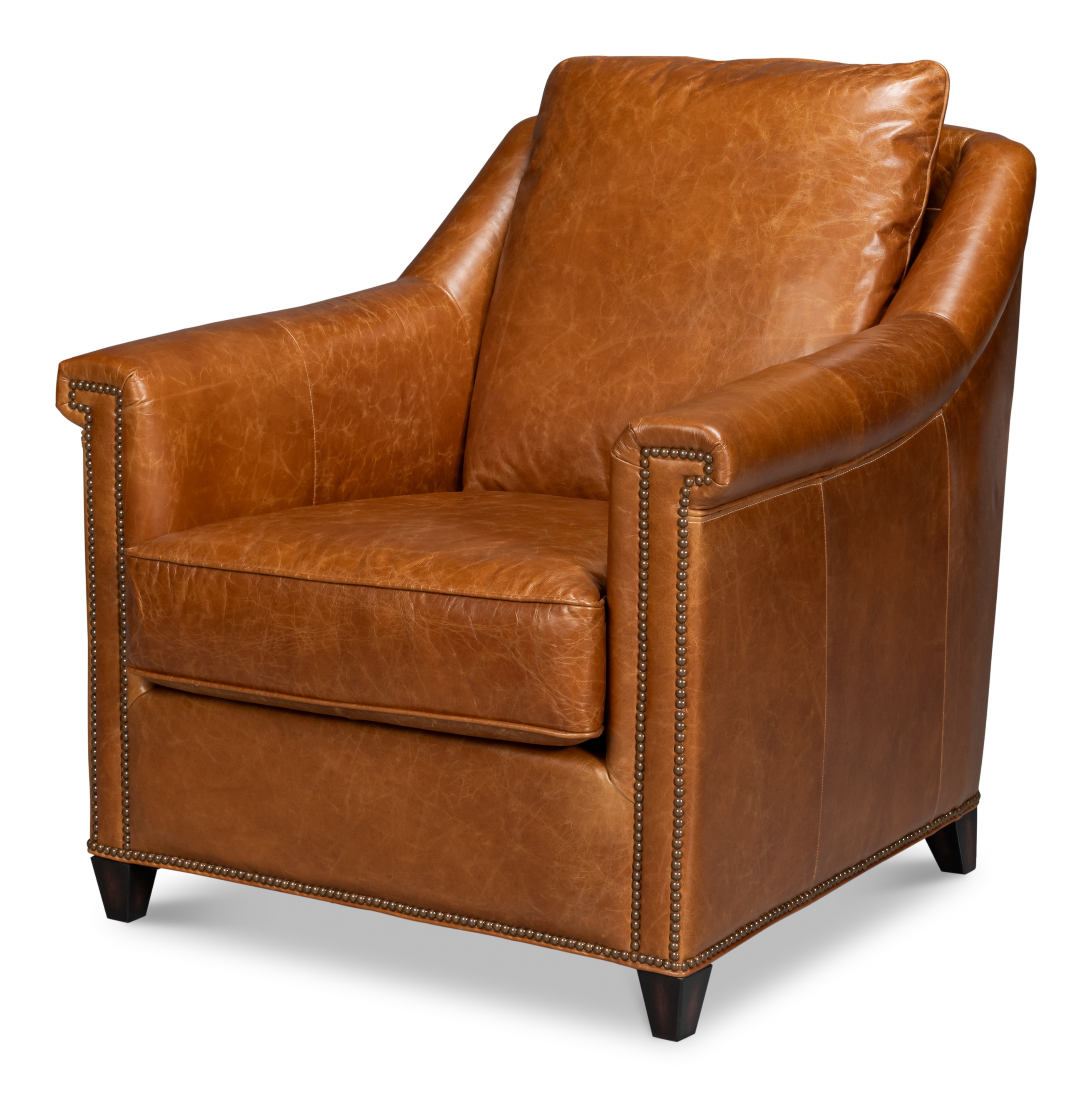 Vandike Arm Chair, Cuba Brown SA54186