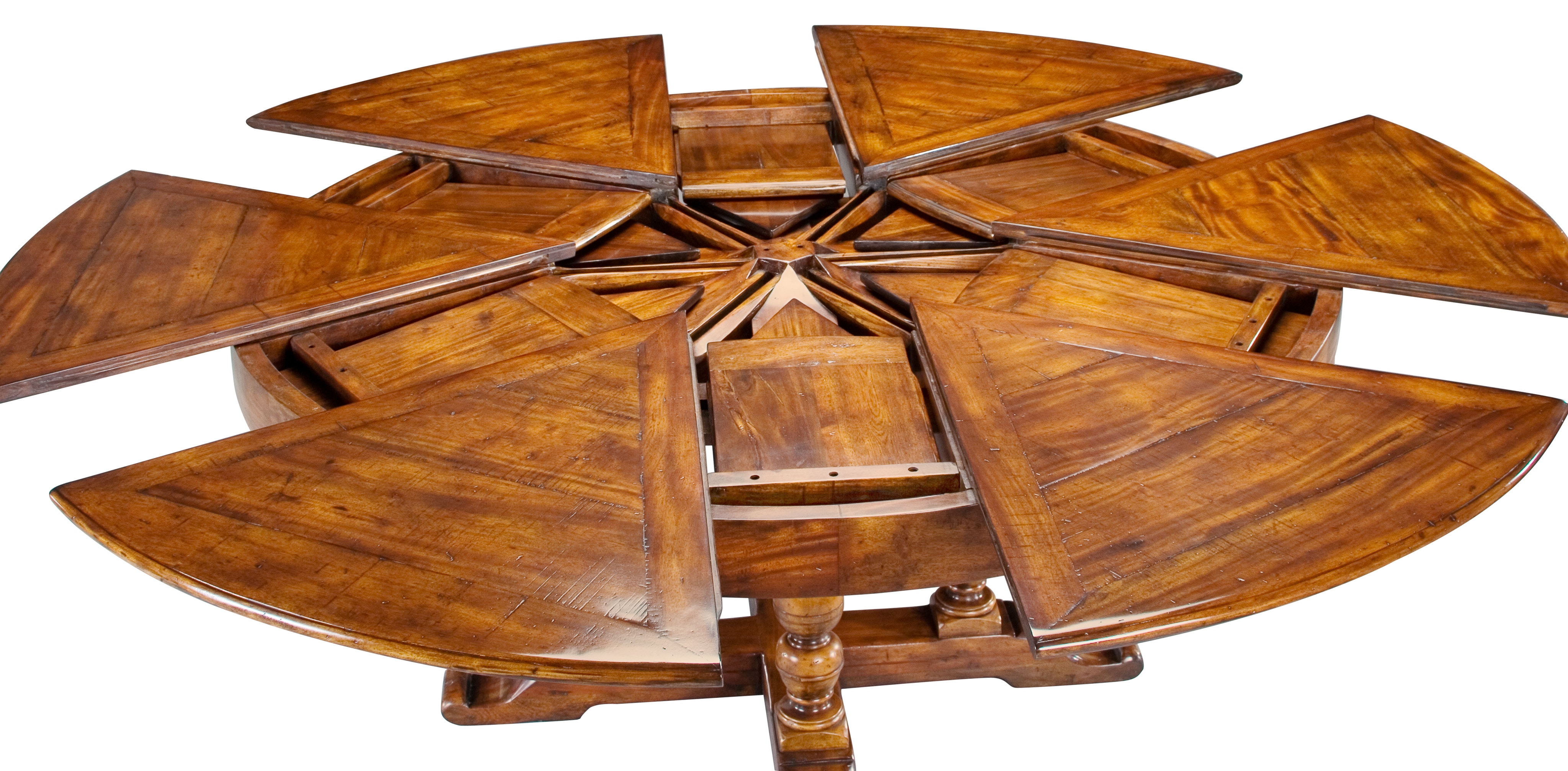 Sarreid walnut online jupe dining table