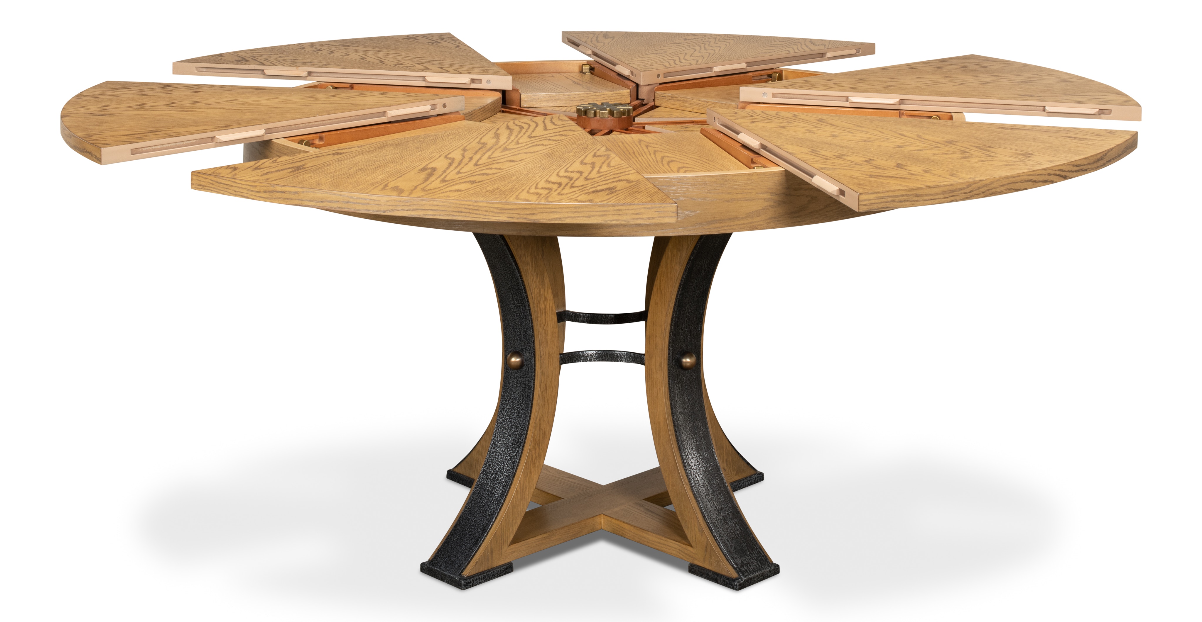 Tower Jupe Dining Table Med Heather Gray
