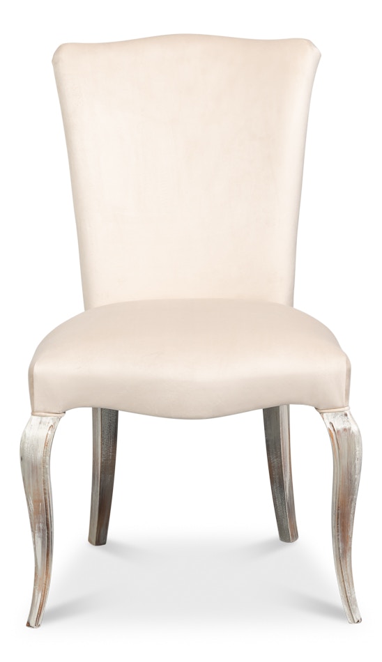 Sarreid Ltd Sidechair, Grey Oak, Taupe Velvet U230-06TV