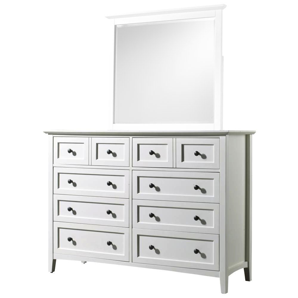 Eight drawer deals dresser white