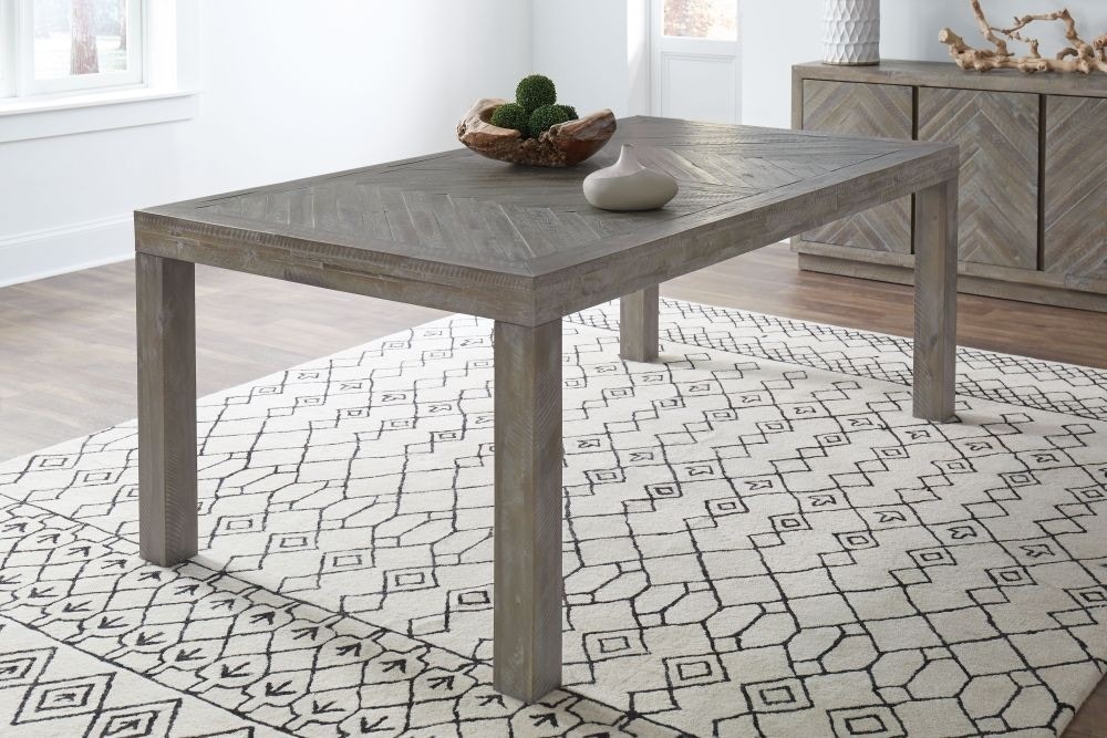 Asymmetrical Herringbone Dining Room Table Etsy