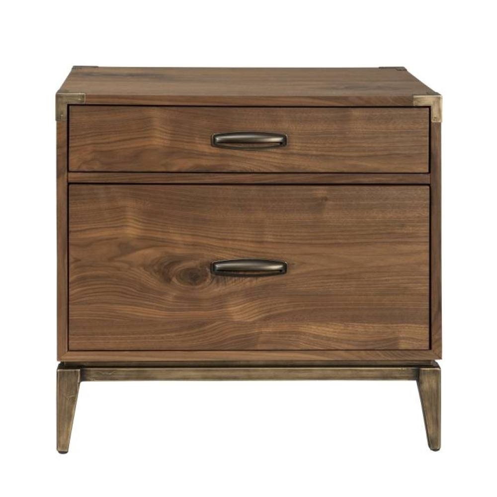 Modus Bedroom Adler Two Drawer Nightstand in Natural Walnut 8N1681