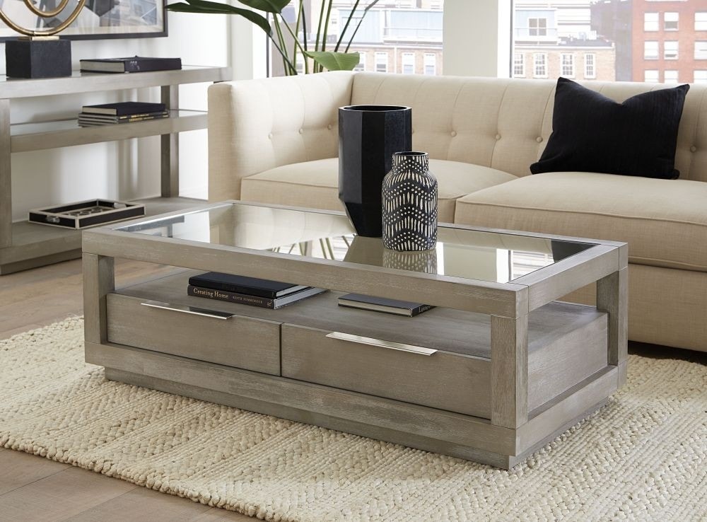 Modus Living Room Oxford Two-Drawer Coffee Table In Mineral AZBX21 ...