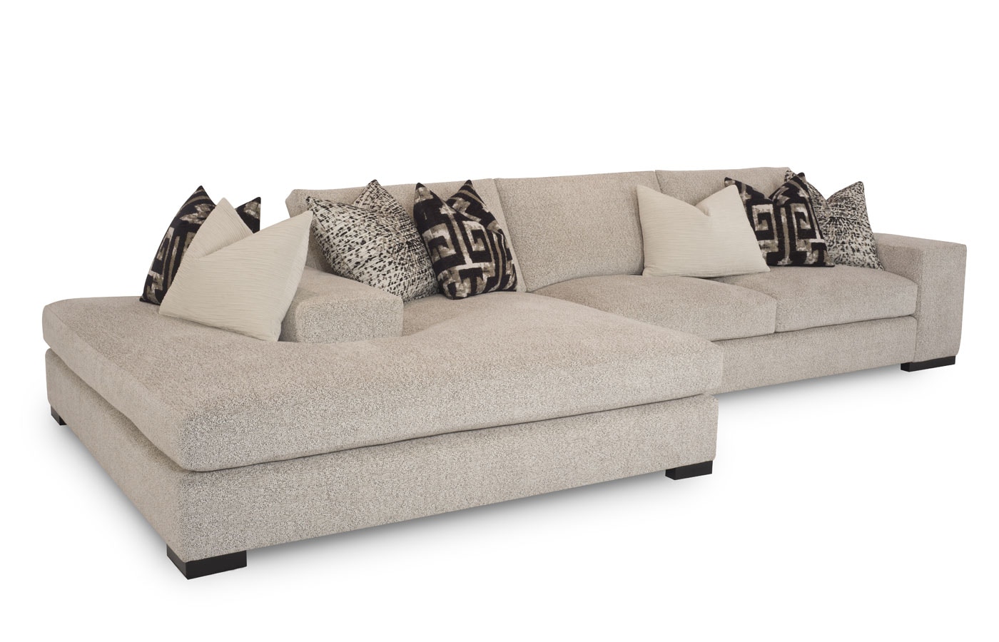 RC Furniture Carbon (Wood Leg) 2pc Island Sectional Carbon (Wood Leg) 2pc Island Sectional