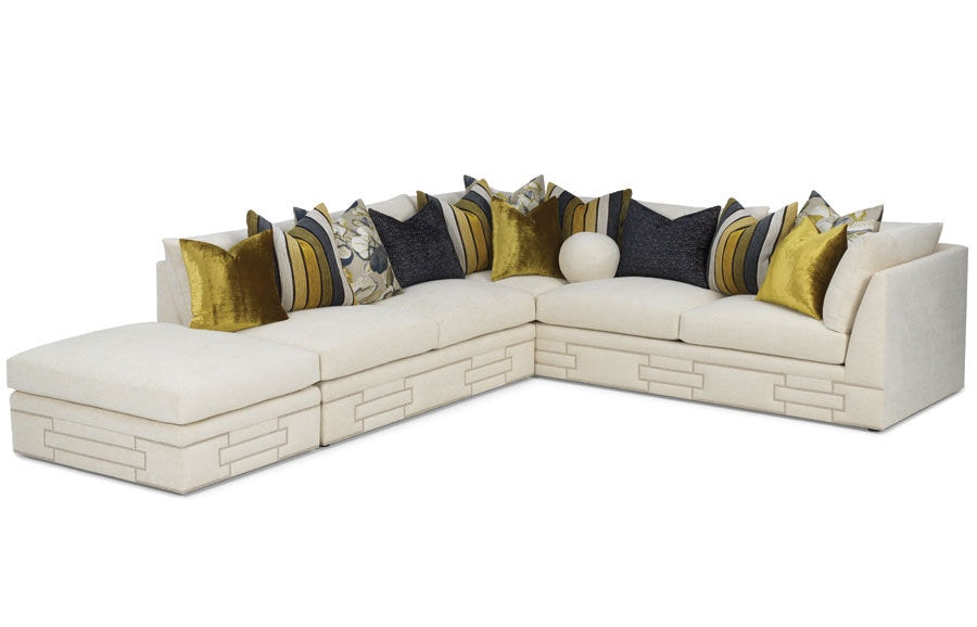 Conner 3pc Sectional (With Custom Decorative Nail Application)