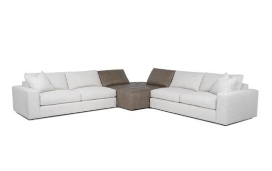 Dana Point 3pc Corner with View Sectional (Leather)