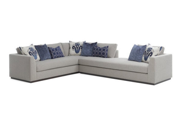 Greyson (Wood Base) 2pc Sectional With A View