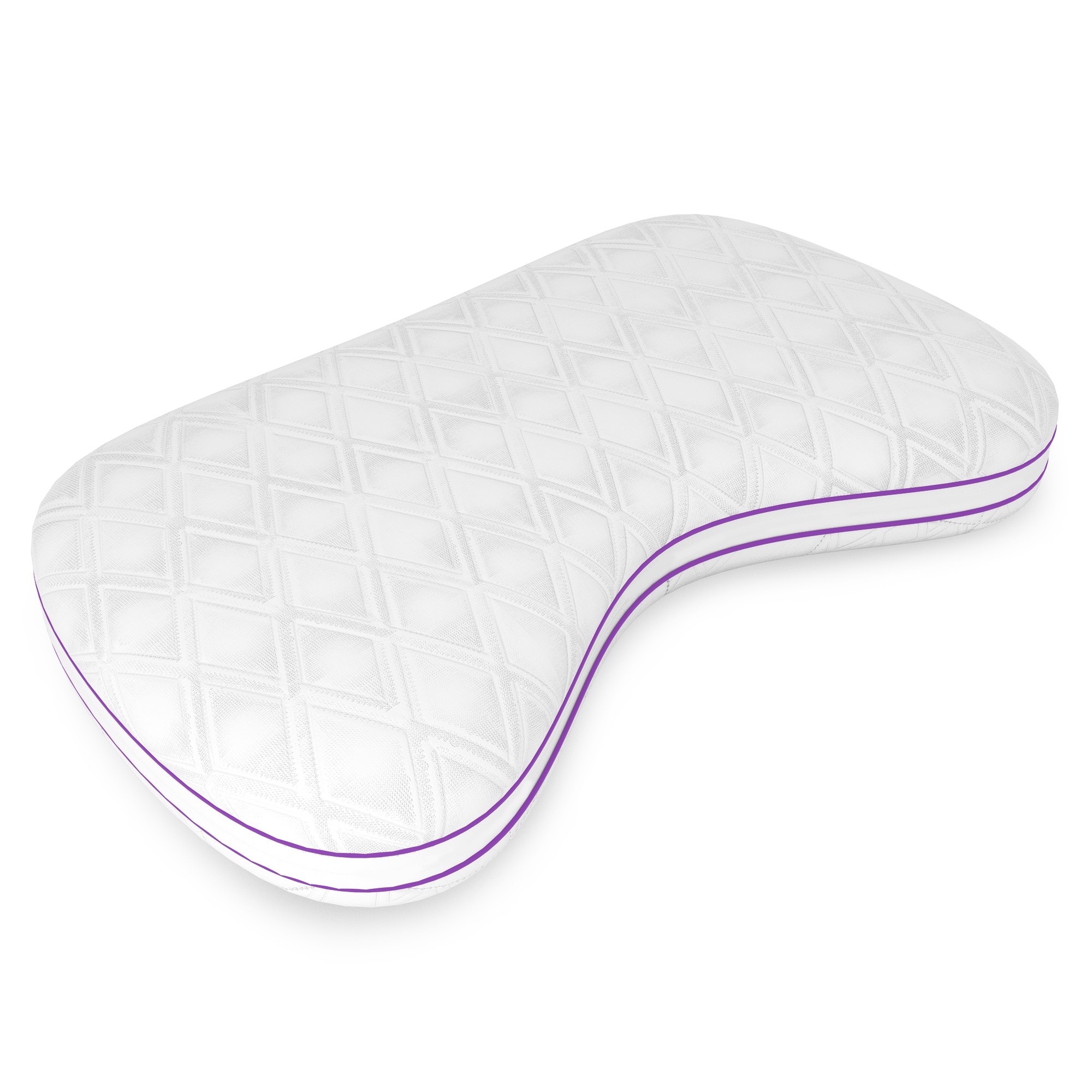 Glideaway Sleep Products Quest Low Profile Memory Comfort Fiber Pillow