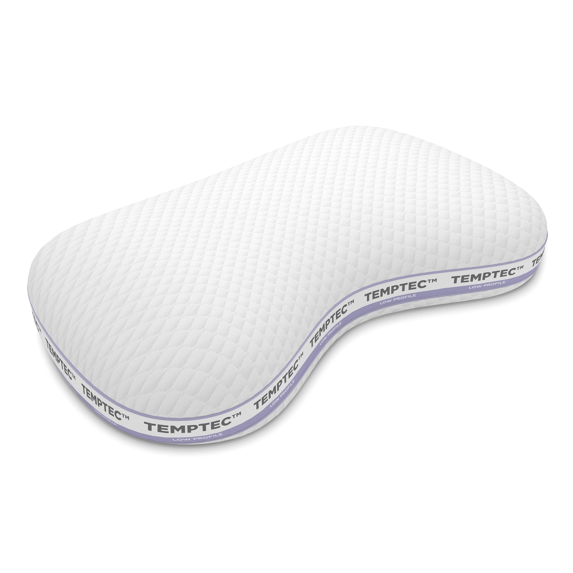 Low fashion profile foam pillow