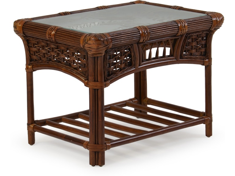 Watermark Living Room Rattan End Table Palm5420cb Claussens Watermark Living Rattan End Table Palm5420cb