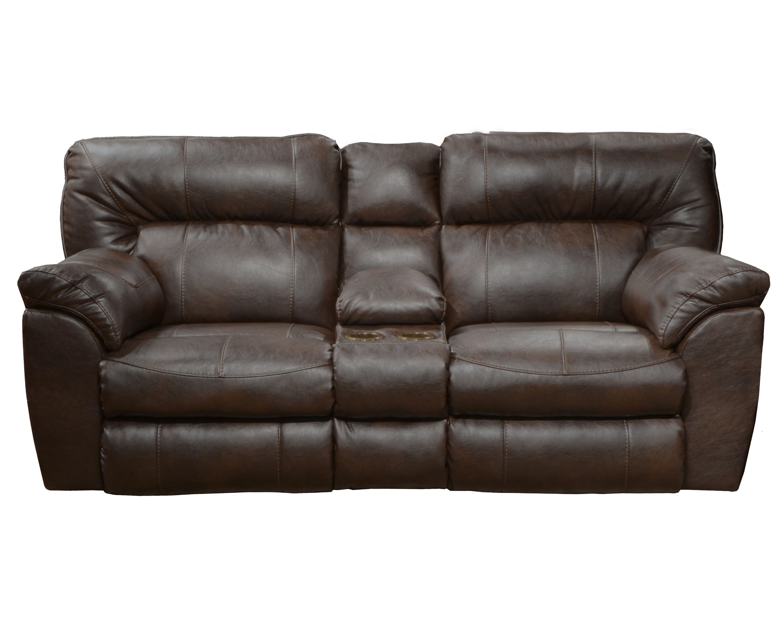 Catnapper extra wide on sale reclining console loveseat