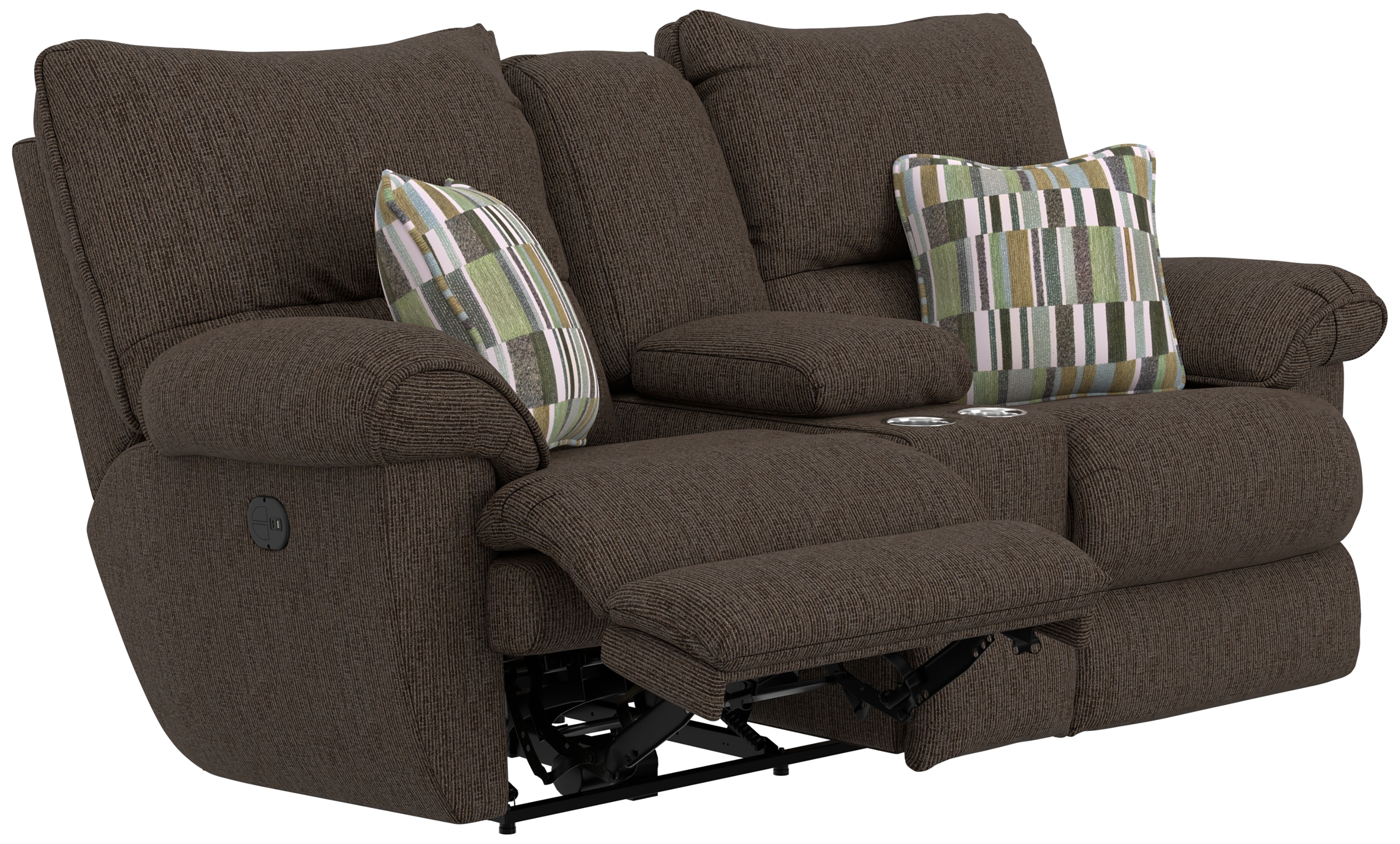 Catnapper Power Lay Flat Reclining Console Loveseat 62579