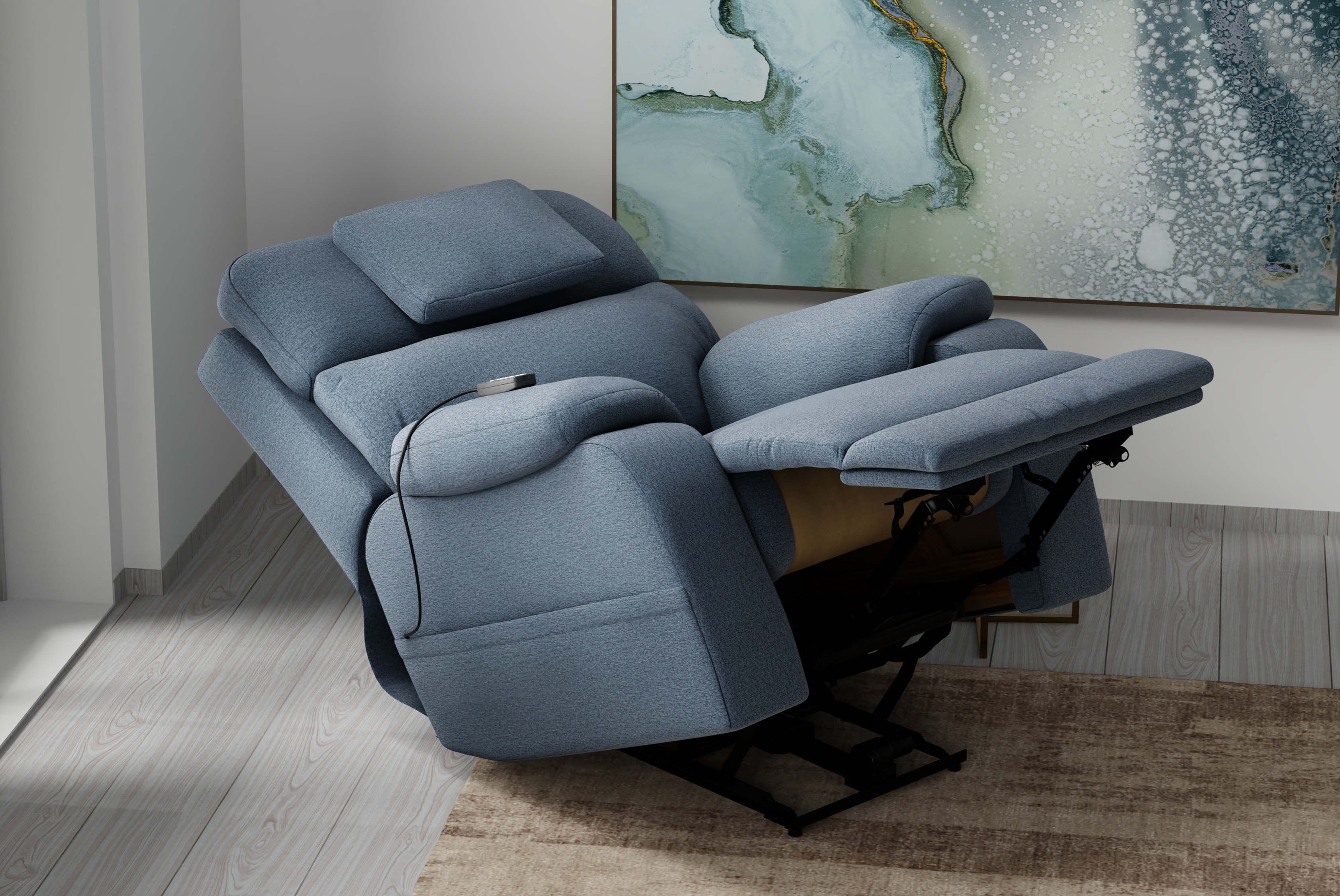 Catnapper Furniture Power Headrest Power Lay Flat Recliner with CR3 Heat/Massage/Zero Gravity 642567