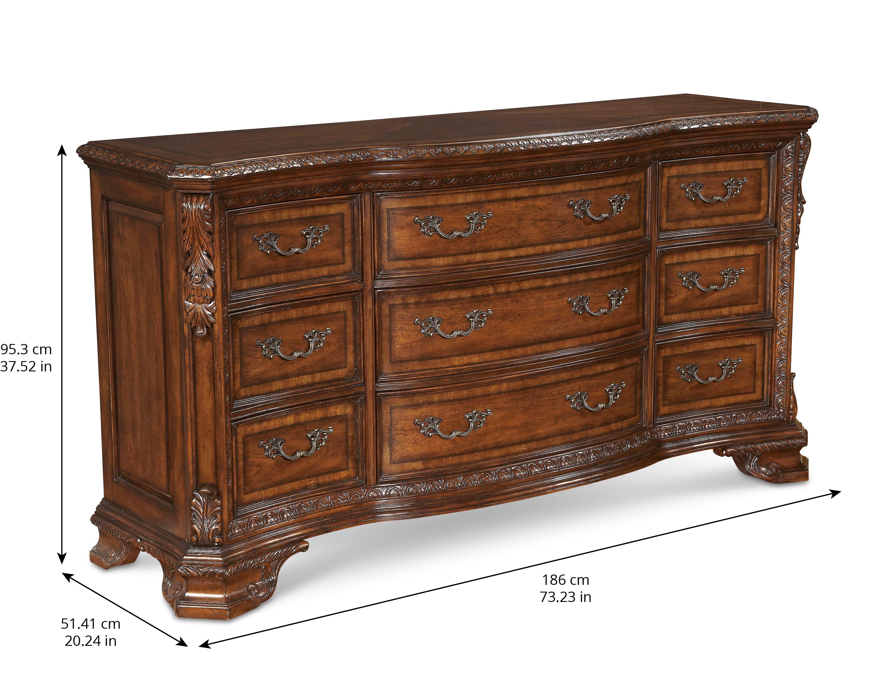 ART Furniture Bedroom Old World - 9 Drawer Dresser 143131-2606