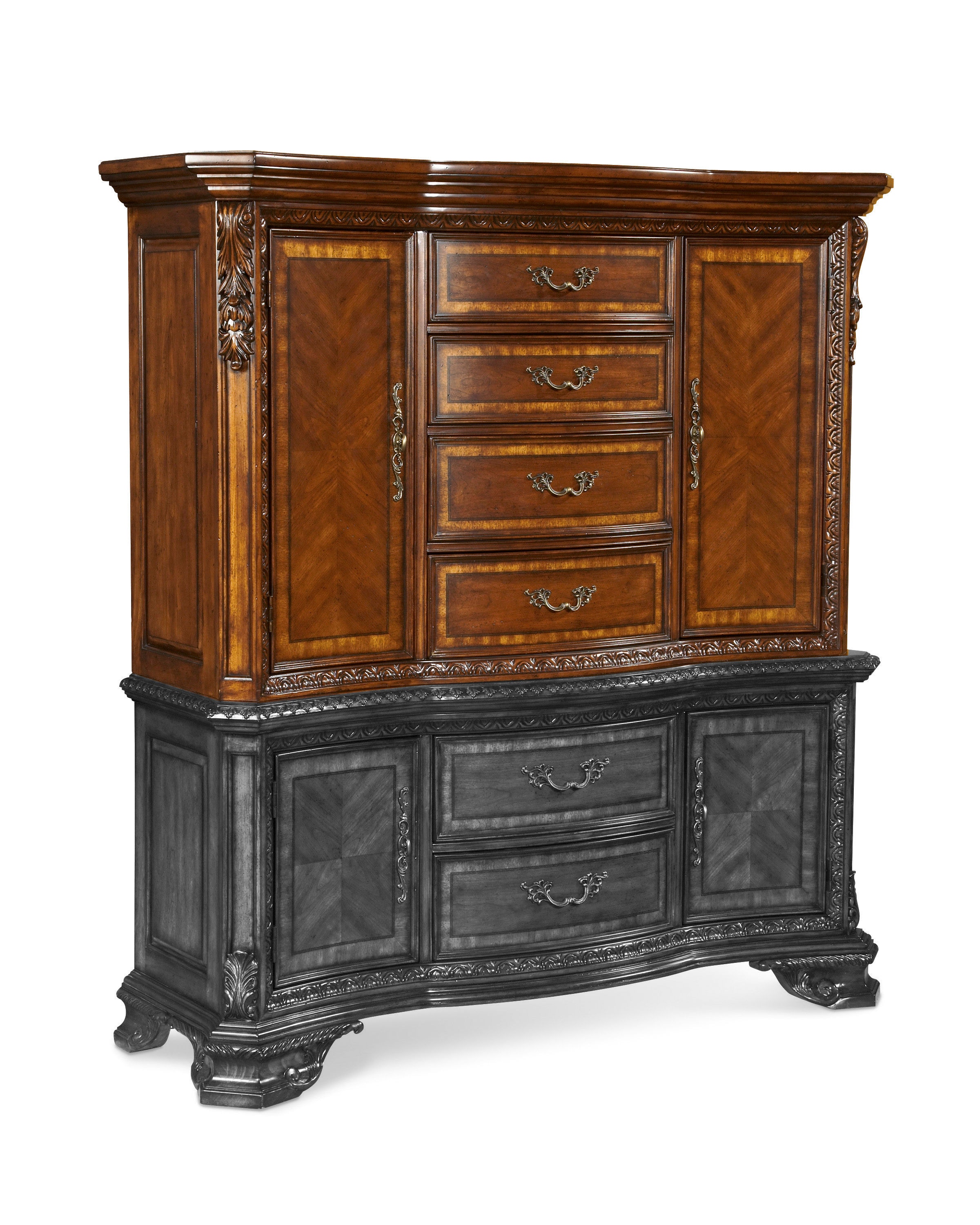 洋書 English Furniture ART Furniture Bedroom Old World-Master Chest Top 143154