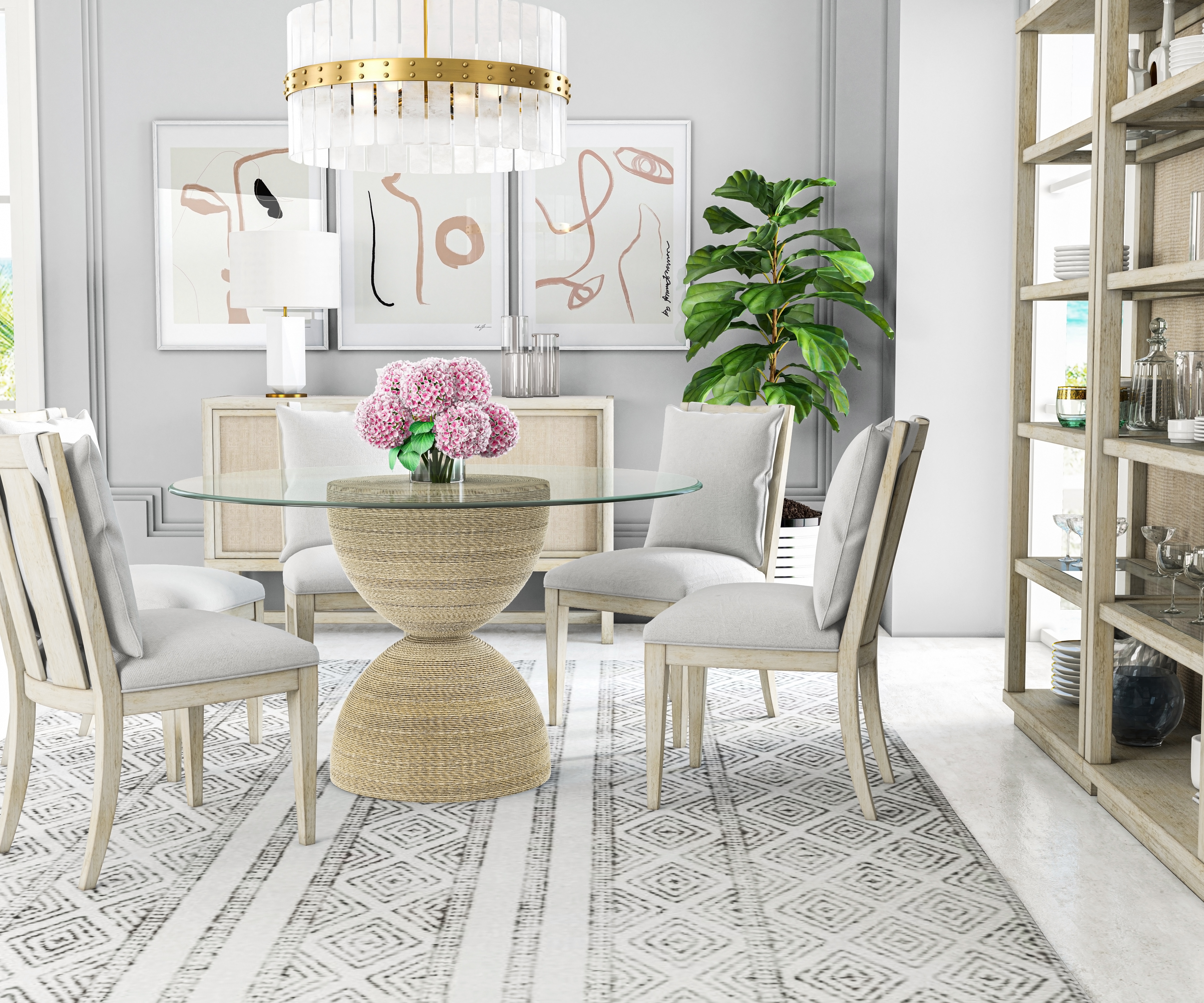 ART Furniture Casual Dining CotiereRound Dining Table BASE 299225