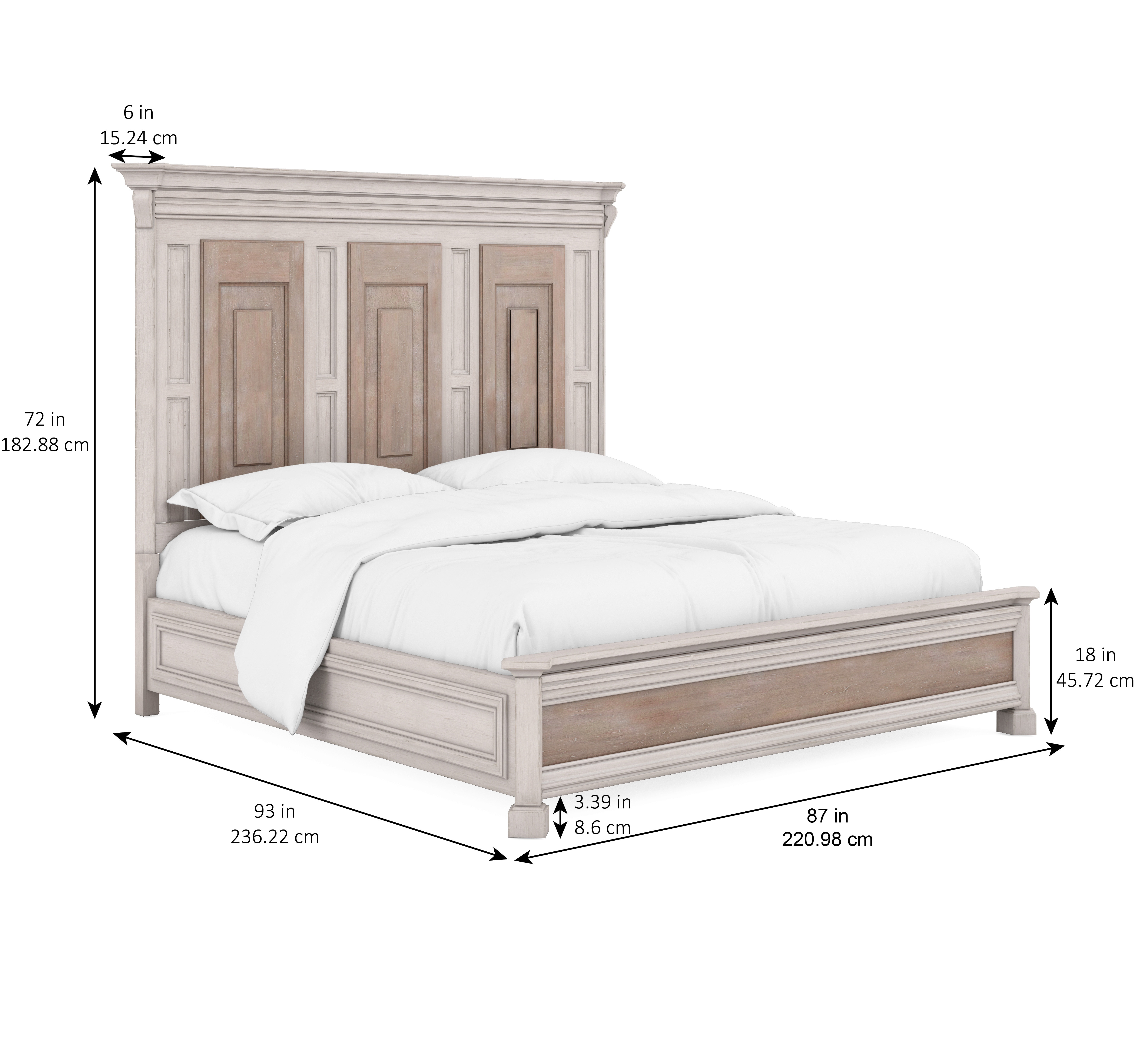 ART Furniture Bedroom Alcove 6/6 King Panel Bed 321136-2801 - Ariana Home  Furnishings - Cumming, GA