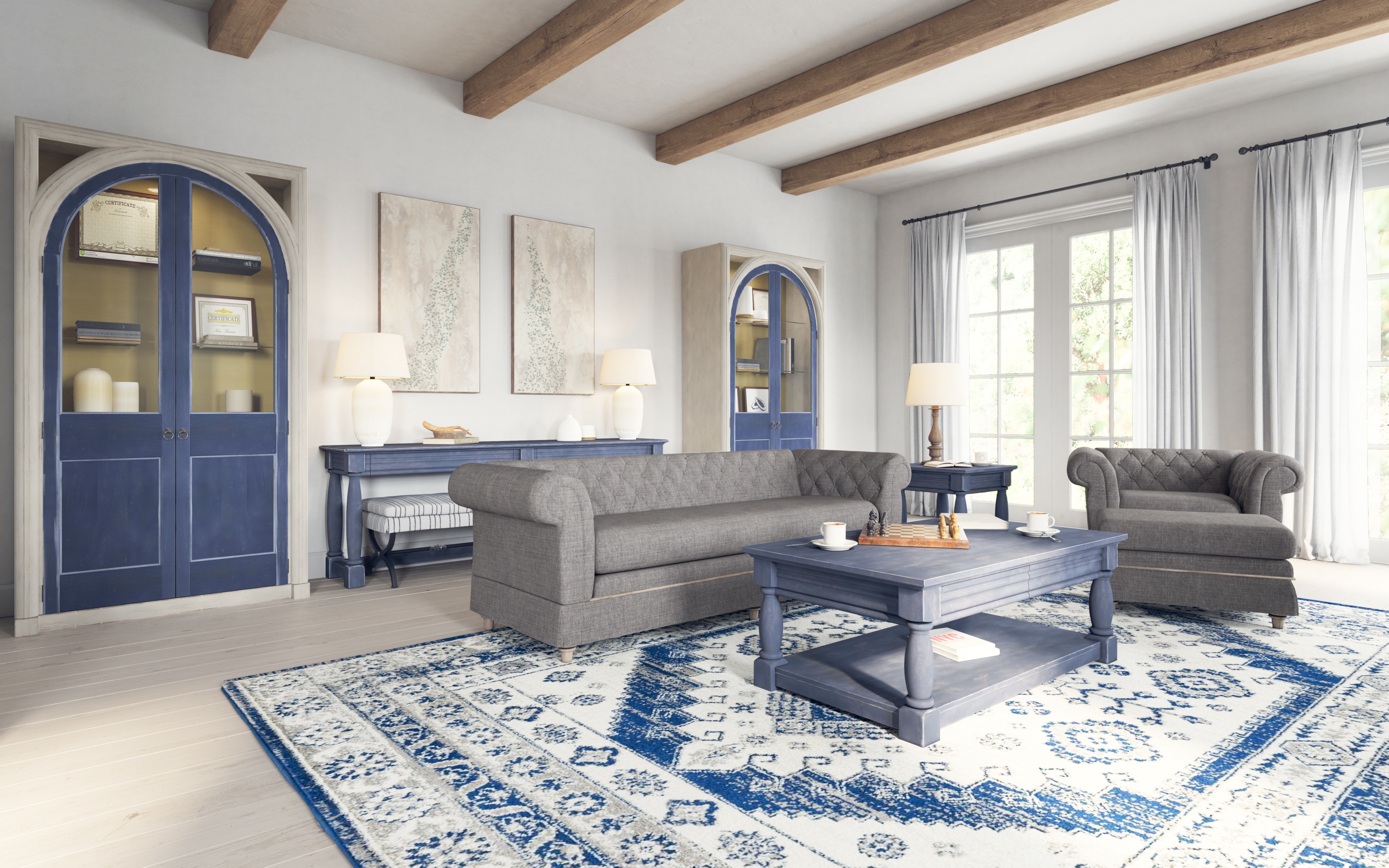 ART Furniture Living Room Alcove Bench 321311-1241 - Elite Interiors ...