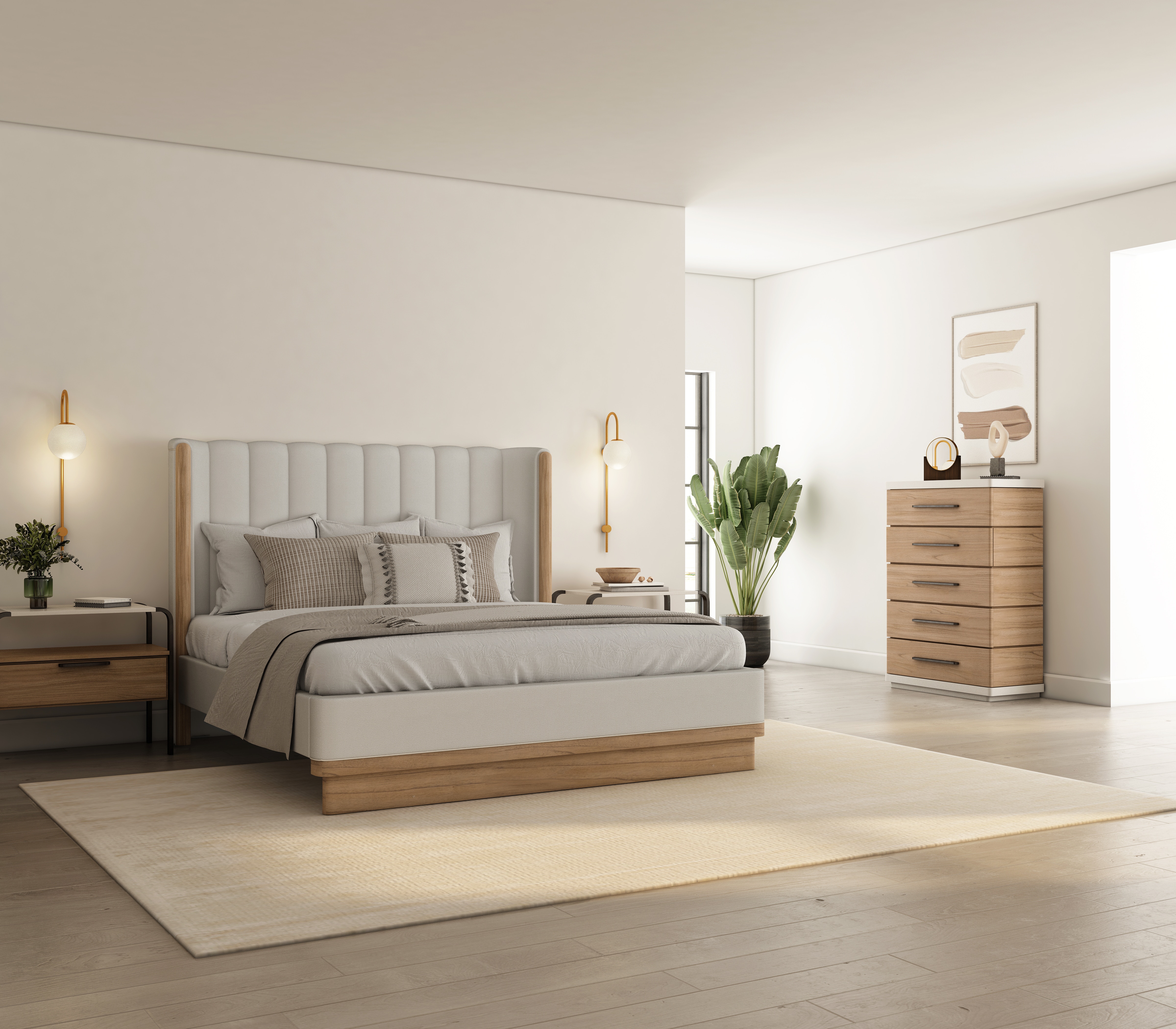 ART Furniture Bedroom Parawood Solids, Mindi Veneers. 3231503351