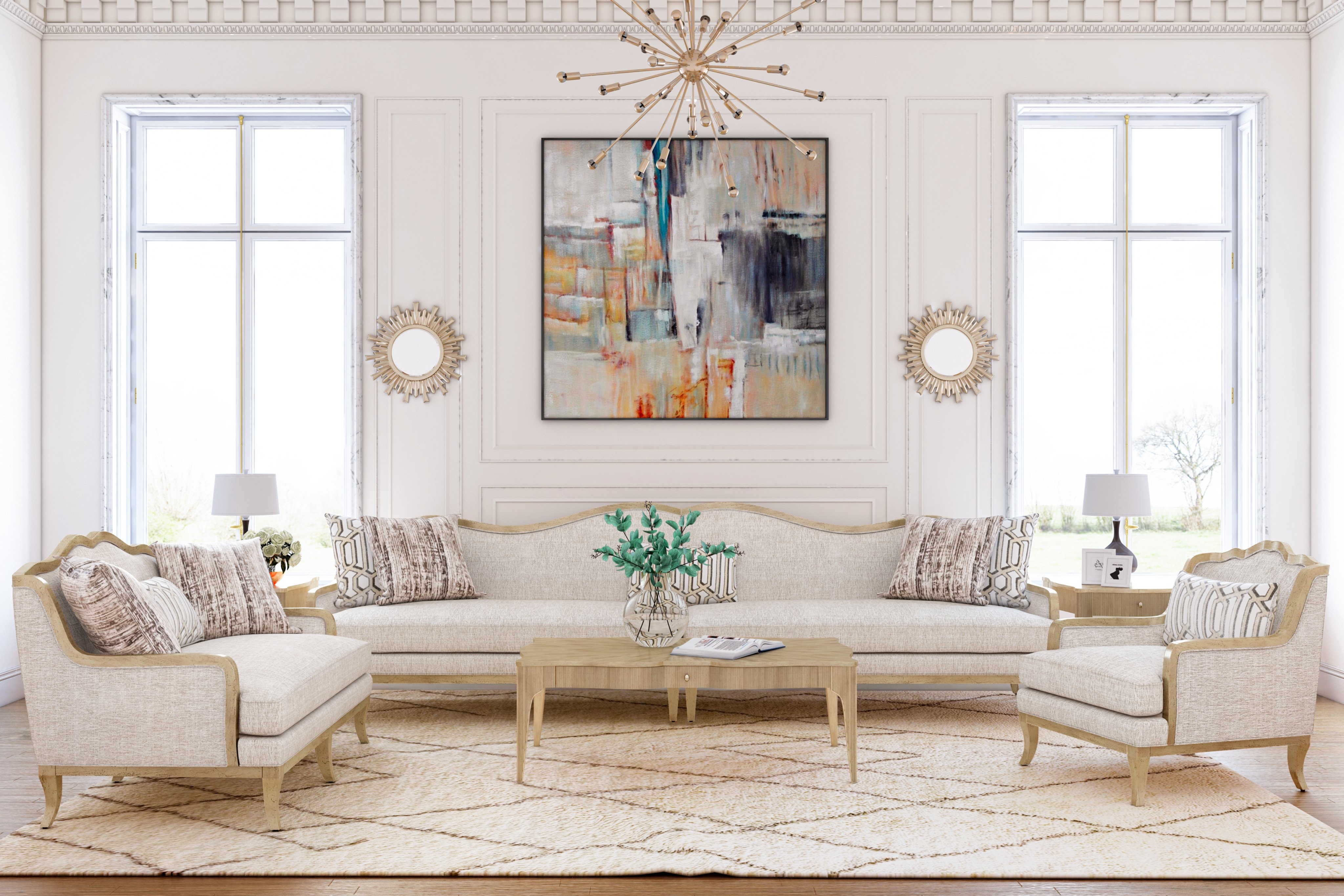 ART Furniture Living Room Parawood Solids, QuarterSawn Oak Veneers. 8523002006 Furniture Plus