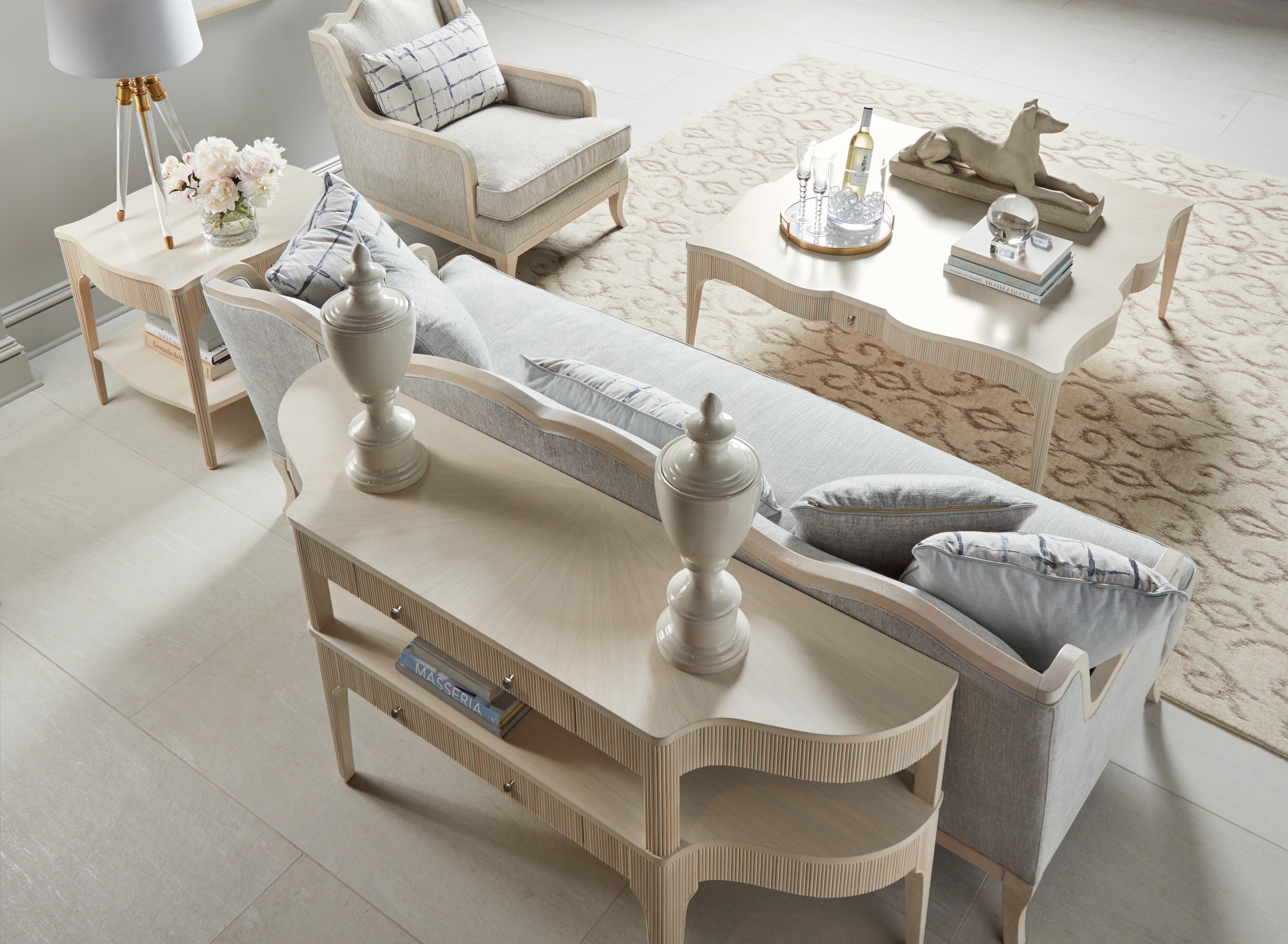 ART Furniture Living Room Parawood Solids, QuarterSawn Oak Veneers