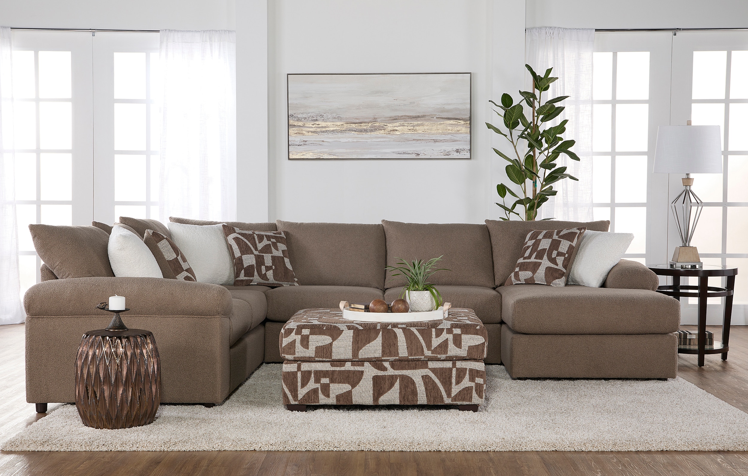 Hughes Furniture Living Room Sectional 19900SECSectional The