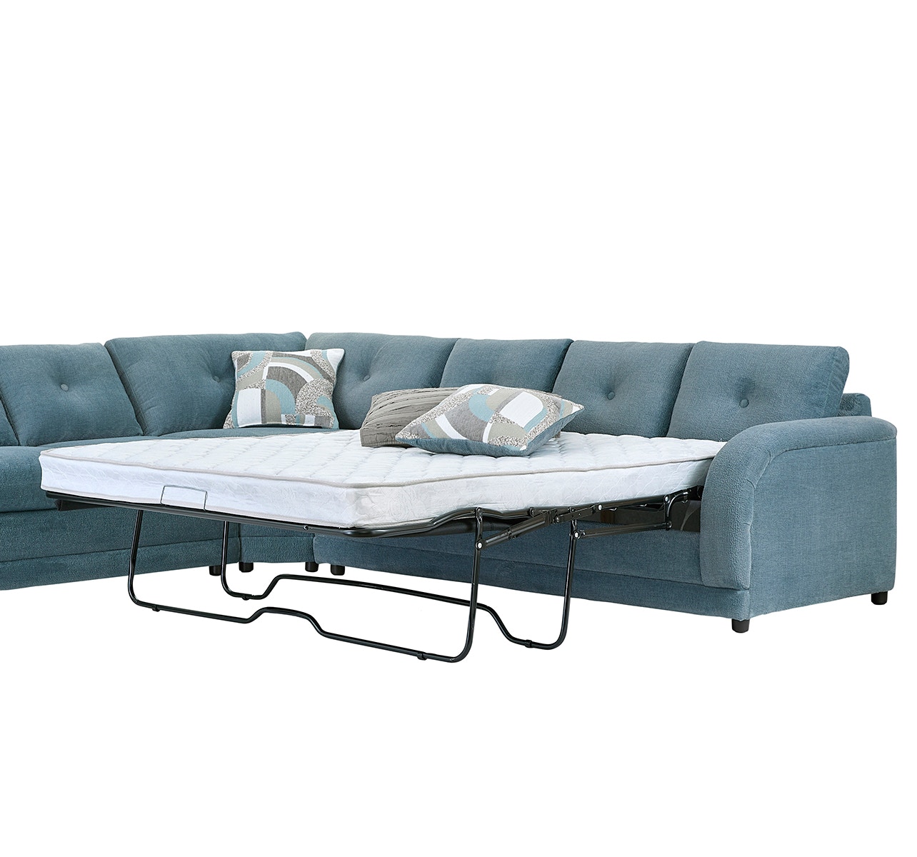 Hughes Furniture Sectional Sleeper 23600RFIQSL