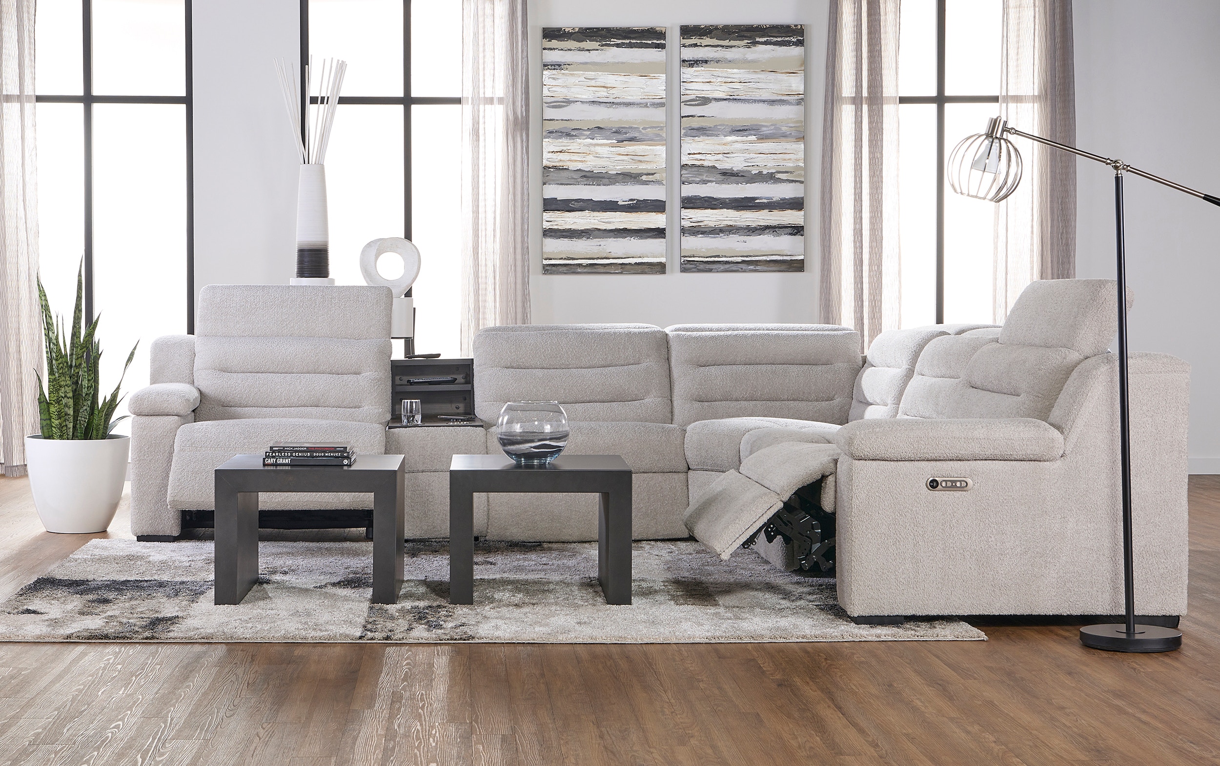  Sectional 53016-Sectional - Solace Platinum