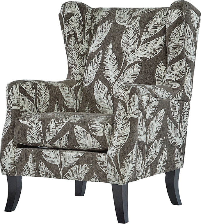 Hughes Furniture Living Room Wing Back Chair 11400WBC Carol House