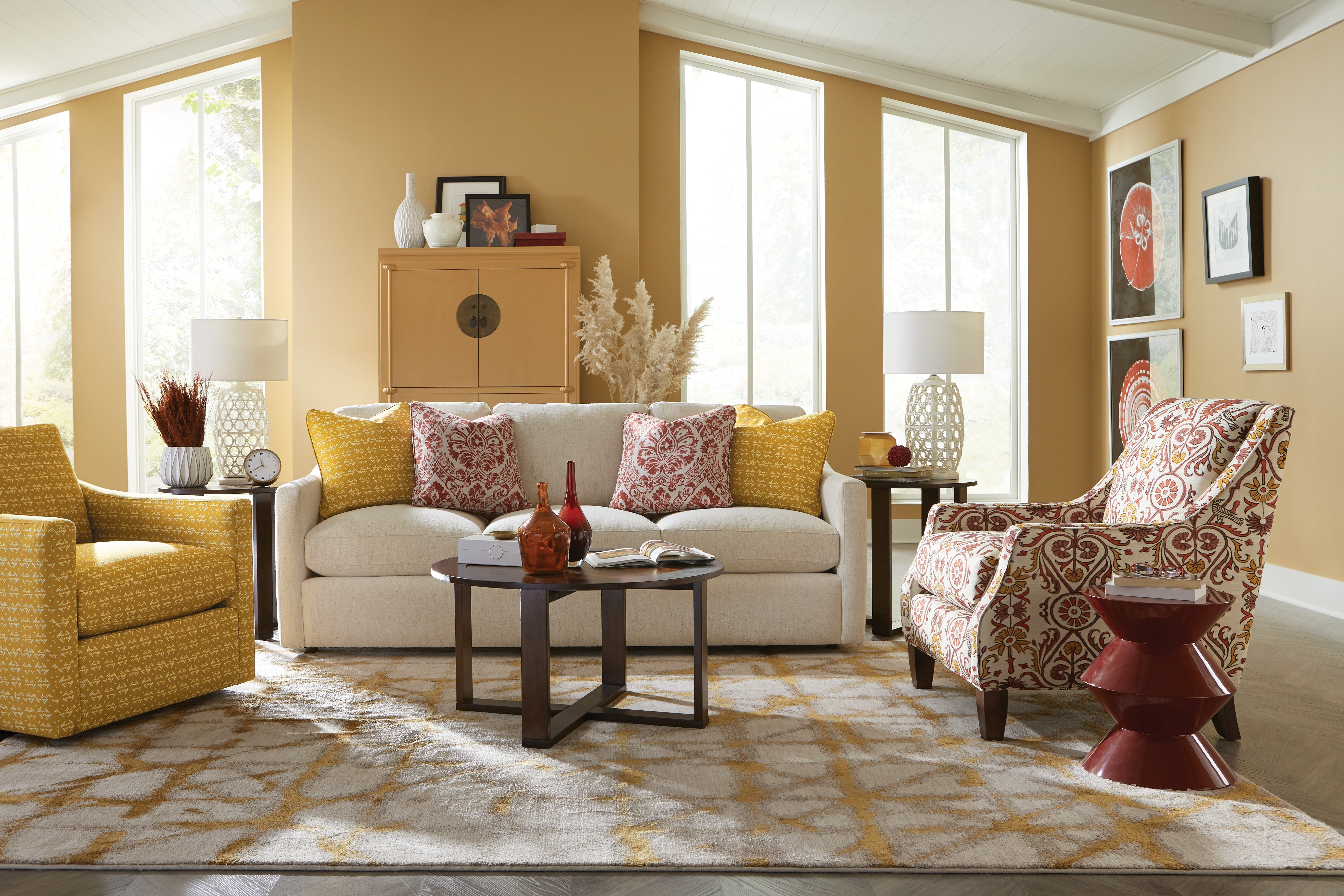 Paula Deen by Craftmaster Living Room Sofa P726750BD Norwood Furniture