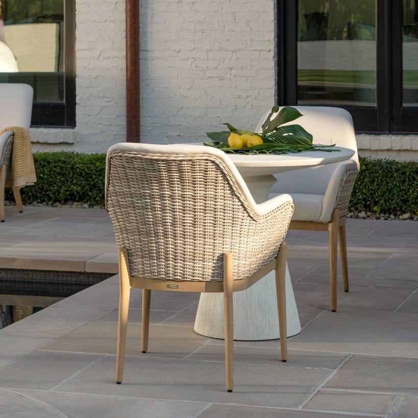 Summer Classics Outdoor Furniture Palma Arm Chair Vinyl 1402 - Klingman's