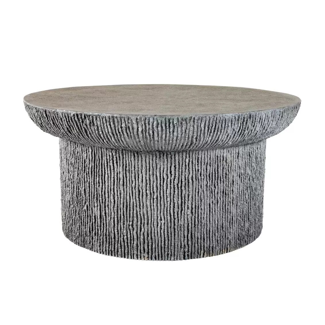 Summer Classics Outdoor Furniture Brant Round Coffee Table (Aged Stone ...