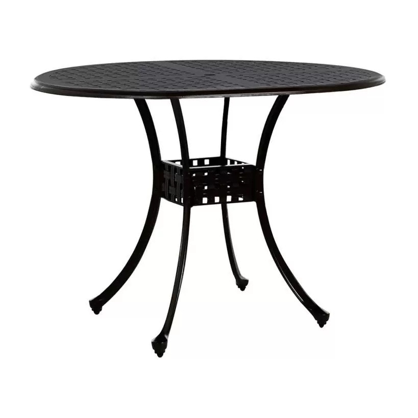 Summer Classics Bar and Game Room Double Lattice 36 Round Bar Table 20862 Hamilton Park Interiors