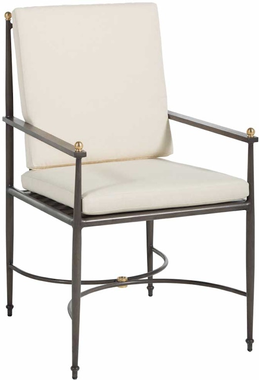 Summer Classics Outdoor Patio Roma Arm Chair 436531 Silk