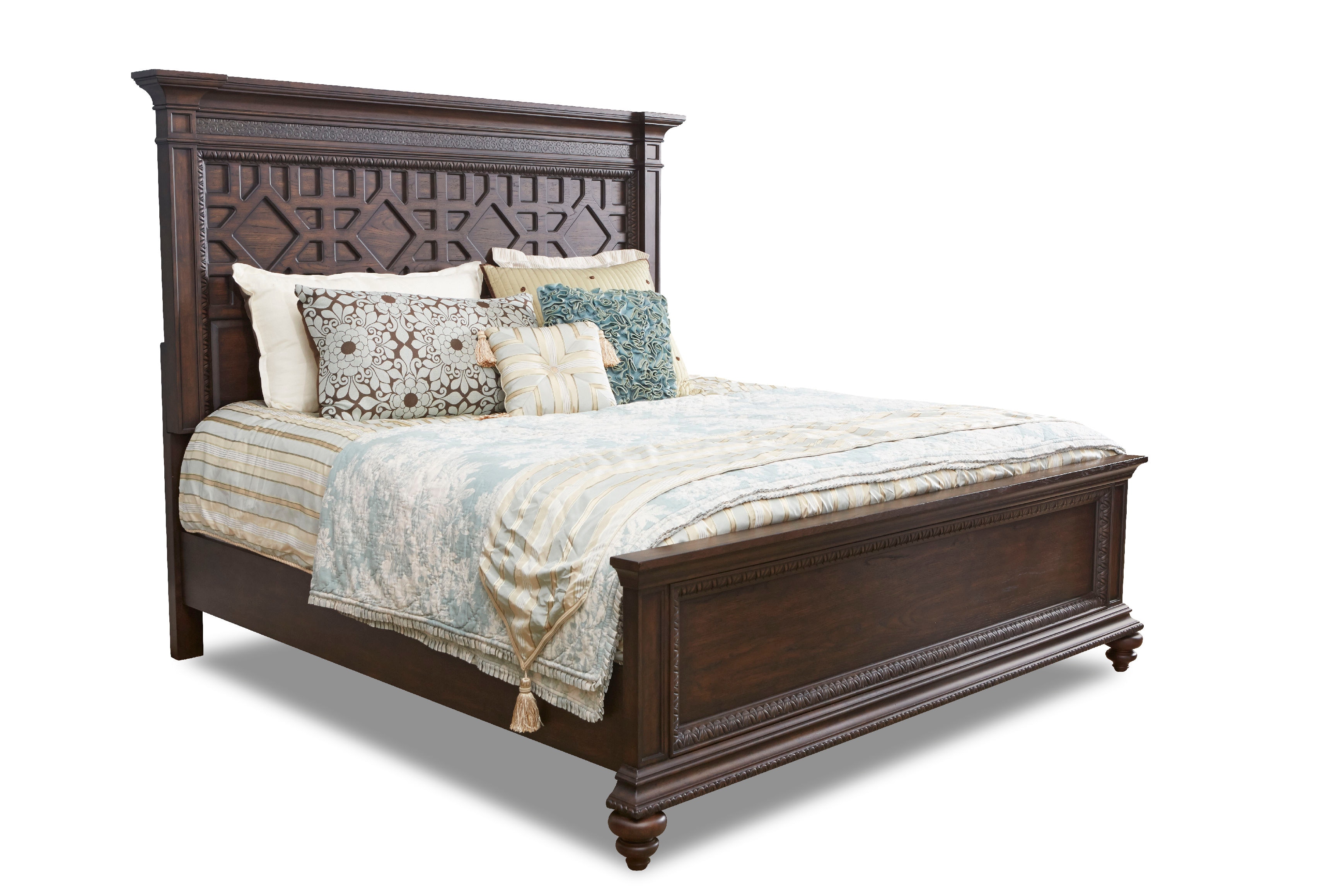 Klaussner International Bedroom Palencia Queen Bed Complete