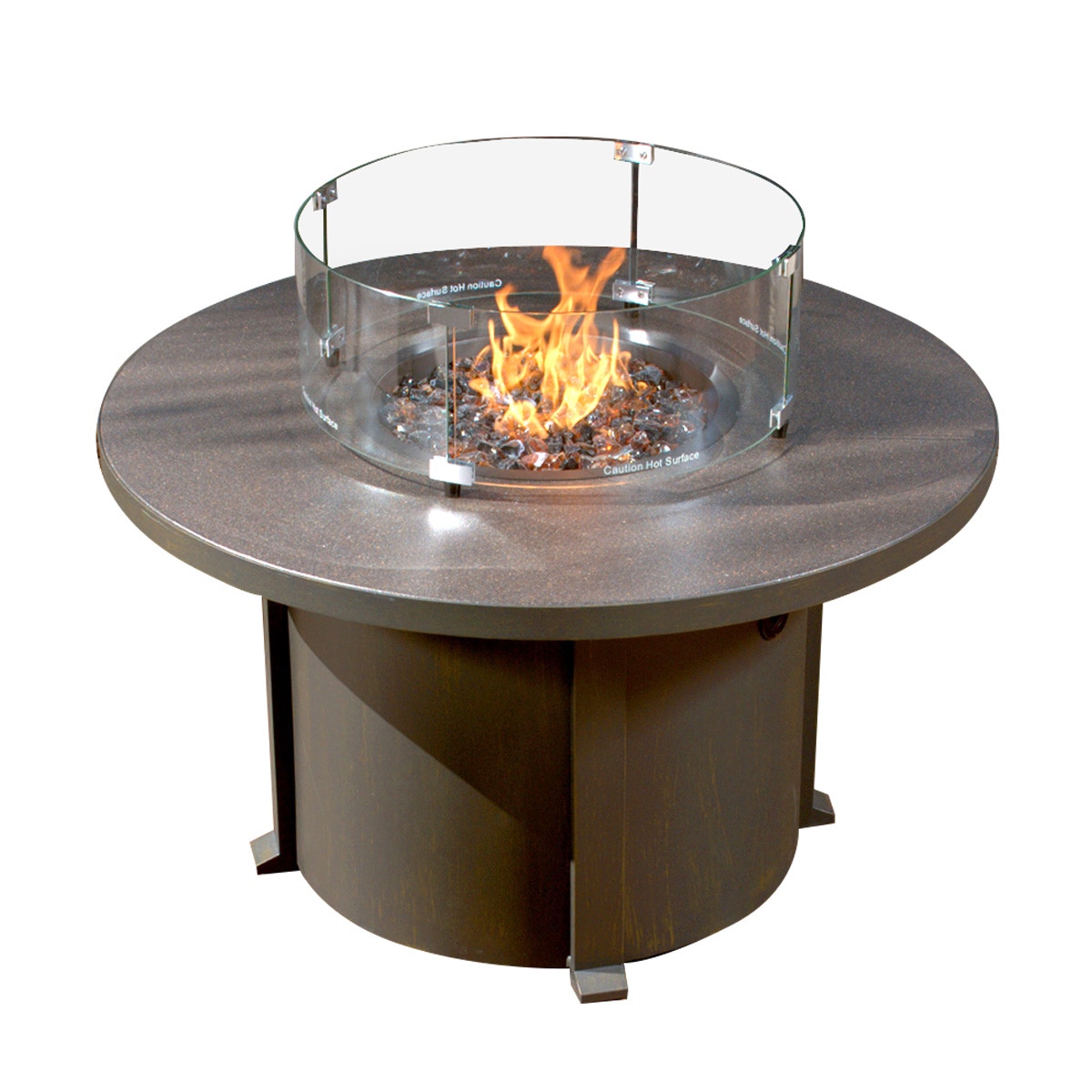 North Cape Outdoor/Patio Cal Sil Fire Table Round NC5319R42Cal Aminis