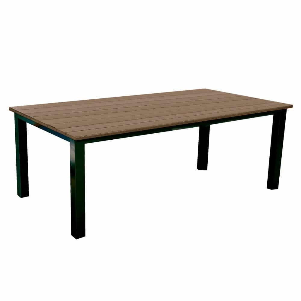 North Cape Outdoor/Patio Slat Dining Table With 4 Legs Polytuf Top