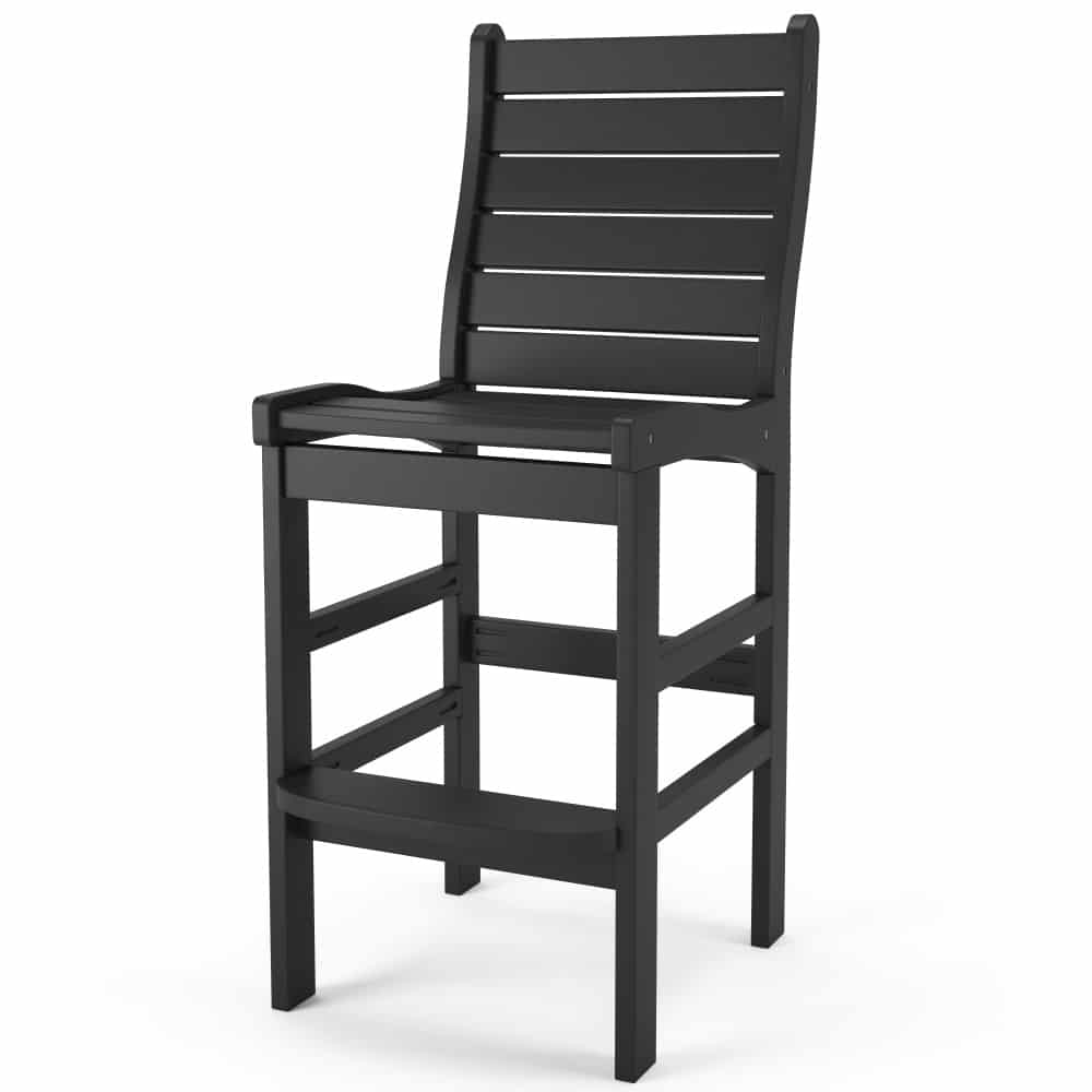 North Cape Outdoor/Patio Armless Counter Or Bar Height Chair Poly Lumber PL1001DCSH Outer Banks
