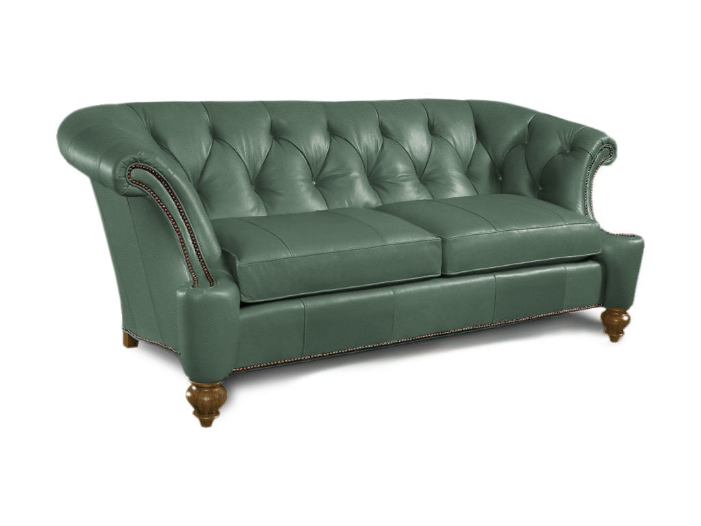 MicroD Braxton Tufted Back Two Cushion Leather Sofa LL9149-33