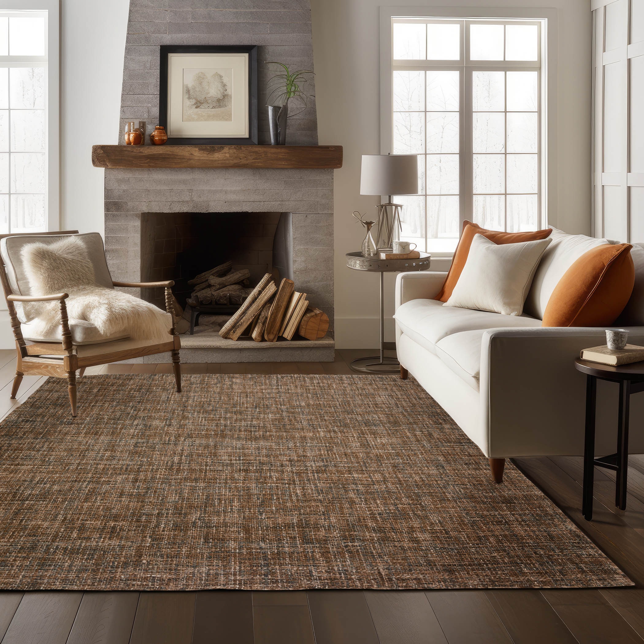 Dalyn Rug Company Area Rugs Abruzzo AZ1 Chocolate 8' x 10' Rug